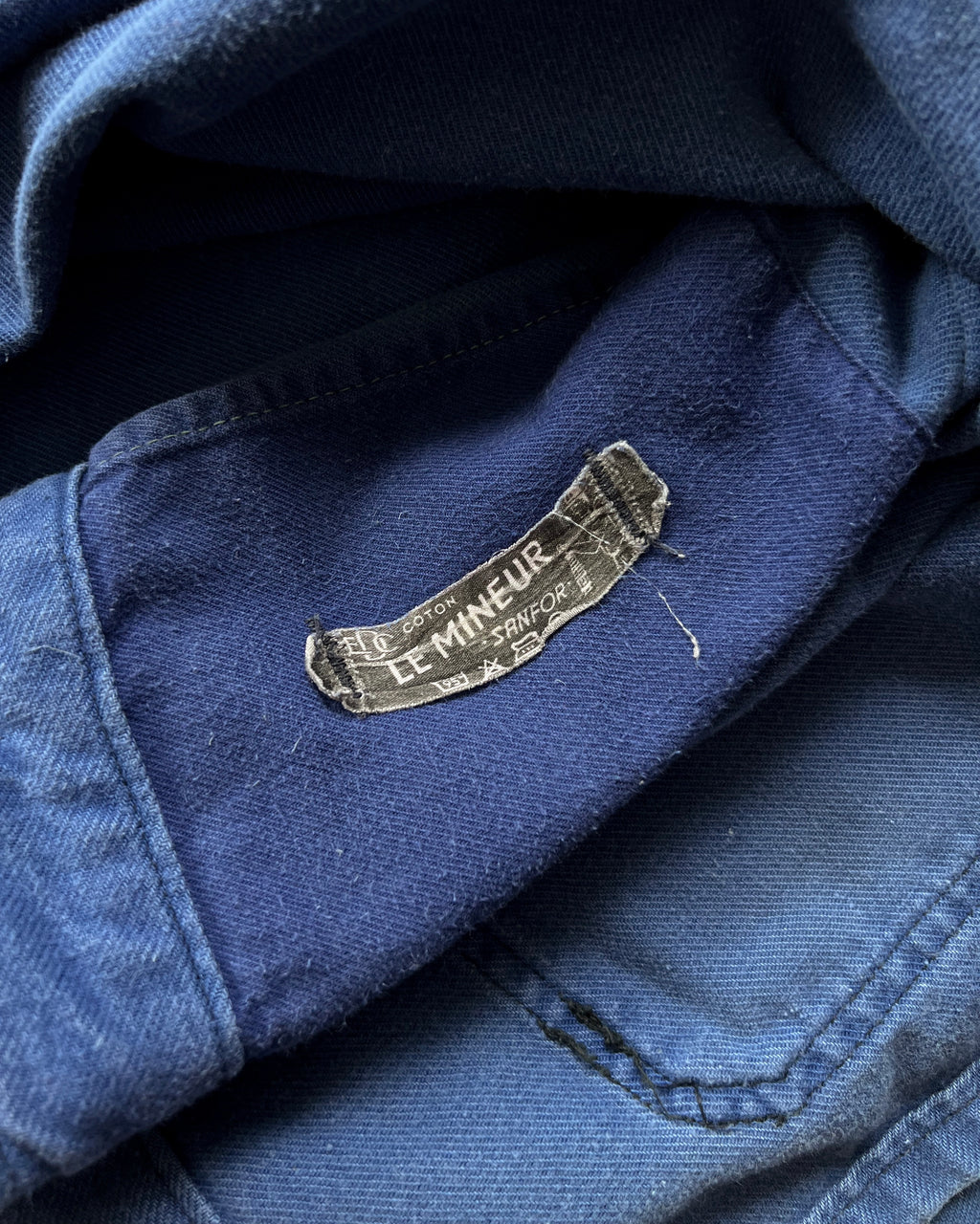 1960S FADED LE MINEUR FRENCH WORK JACKET (L)