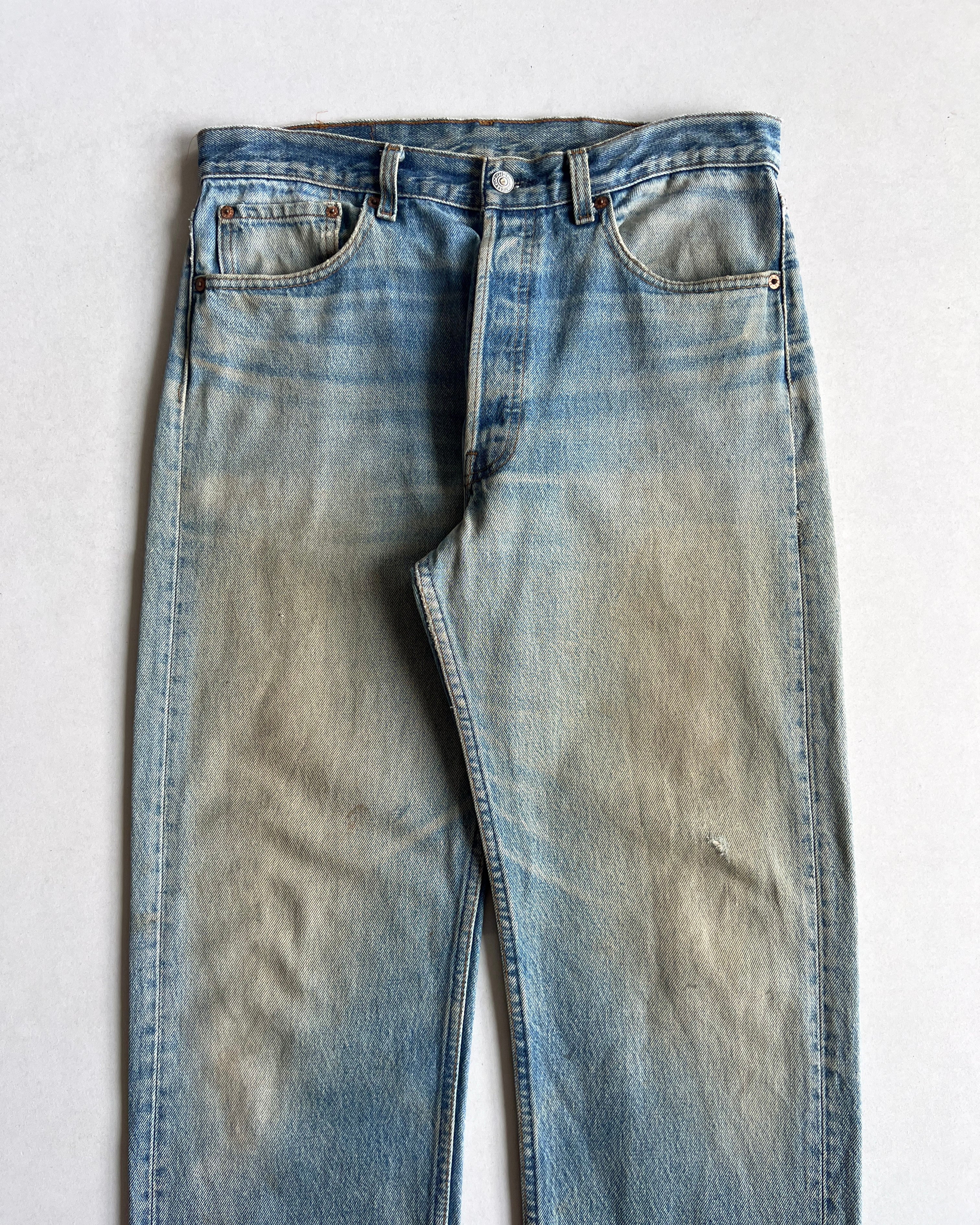 1980S FADED LEVI'S 501 JEANS (34)