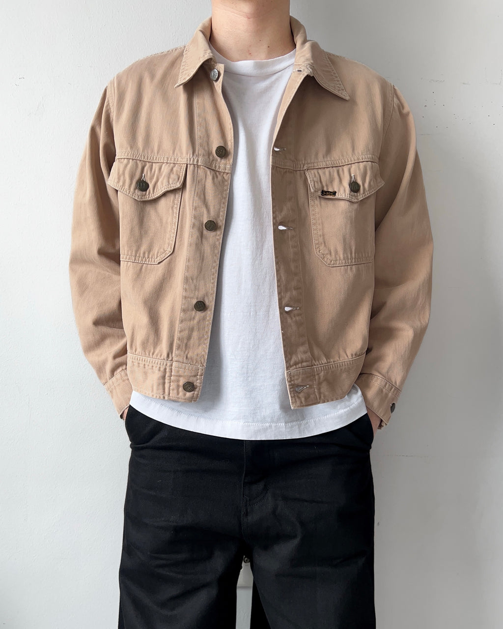 1970S LEE MOLESKIN DOUBLE POCKET JACKET (L)