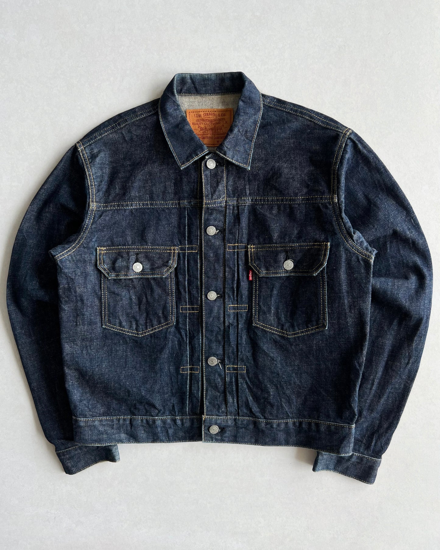 1990S RAW BIG E LEVI'S TYPE II SELVEDGE DENIM JACKET (S-L)