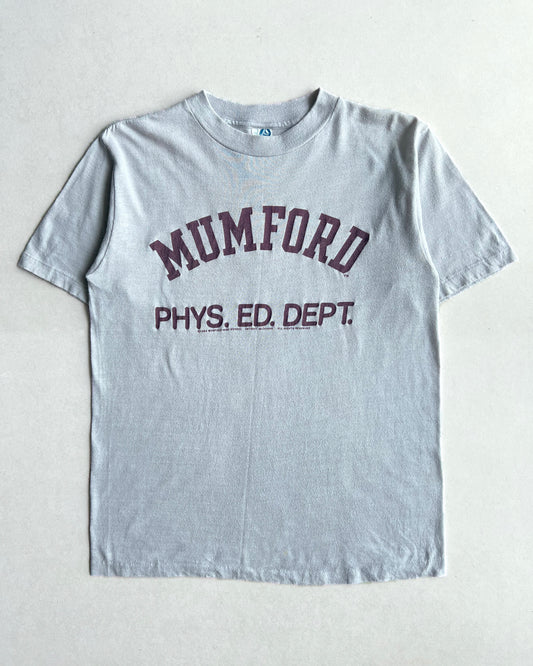 1984 'MUMFORD PHYS.ED.DEPT' SINGLE STITCH TEE (M)