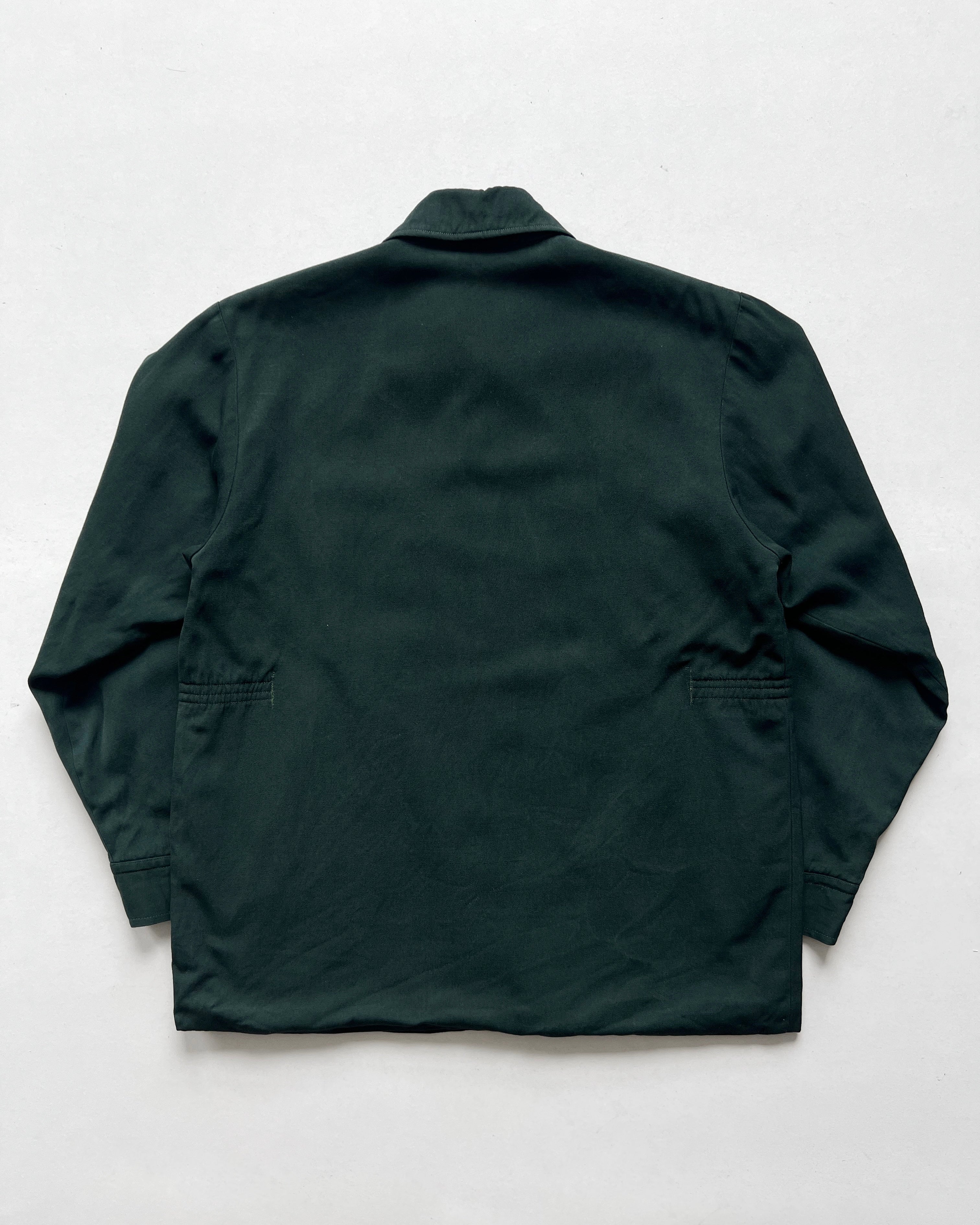 1960S EMERALD GREEN GABARDINE JACKET (L)