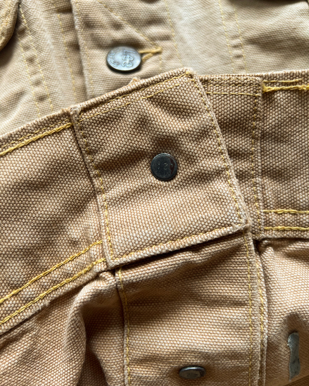 1970S LEE 220-0320 BROWN DUCK CANVAS JACKET (M)