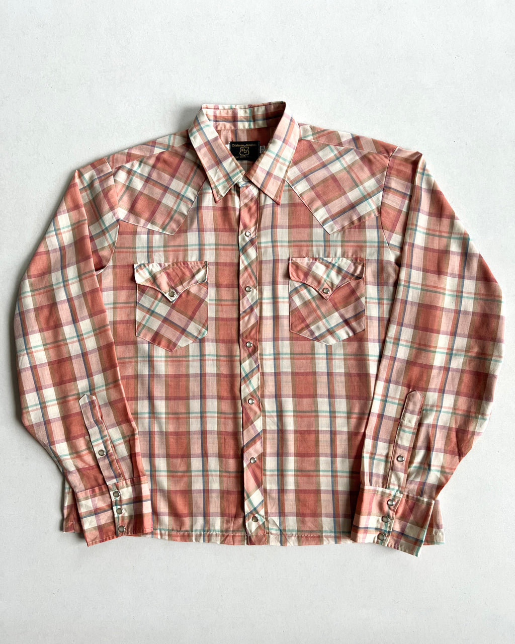 1970S WESTERN PLAID FLANNEL (L/XL)