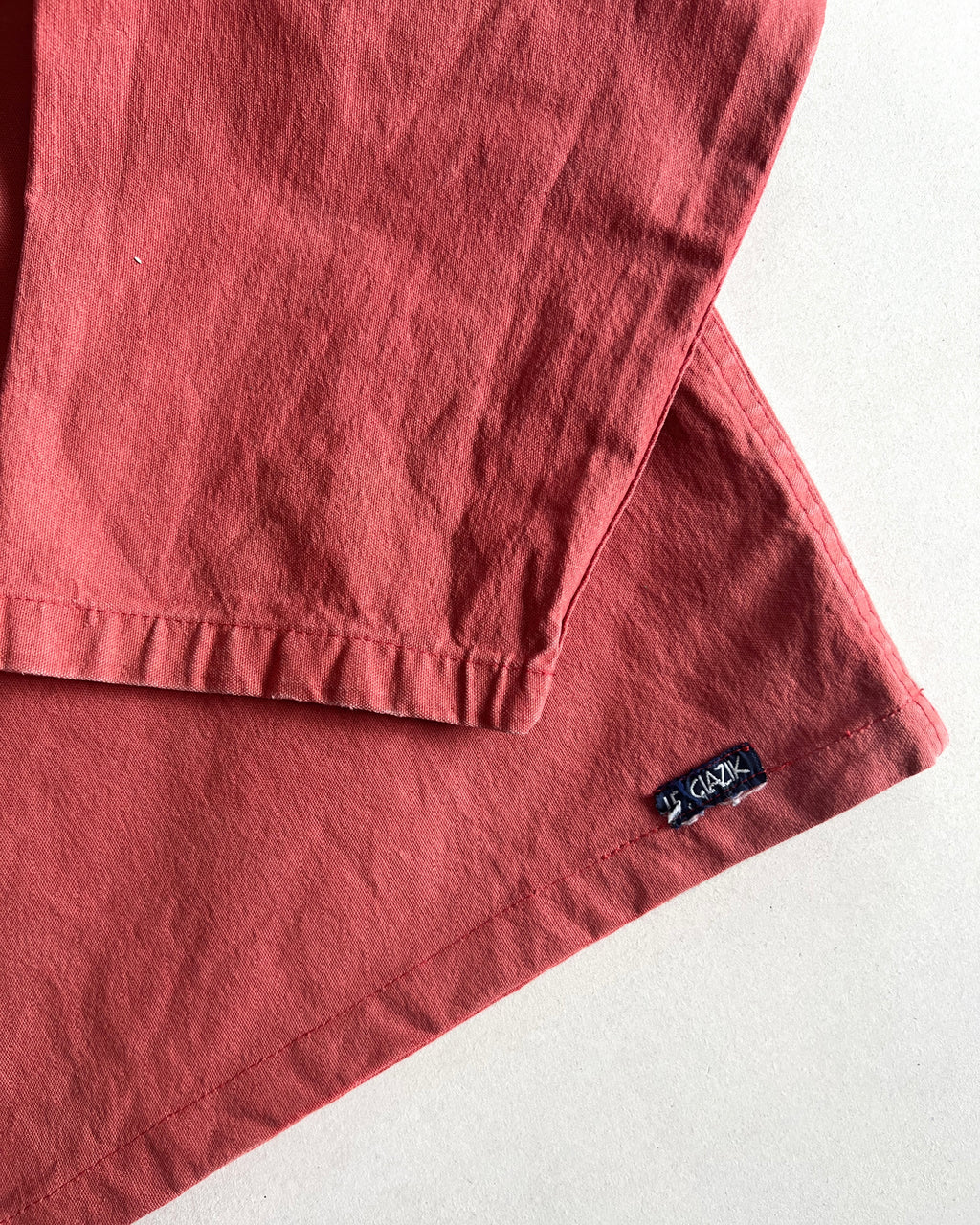 1970S FADED RED LE GLAZIK FISHERMAN SMOCK (L)