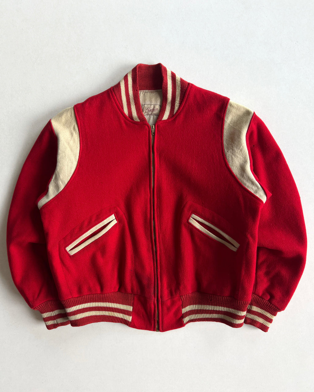1960S DEHEN WOOL VARSITY JACKET (L)