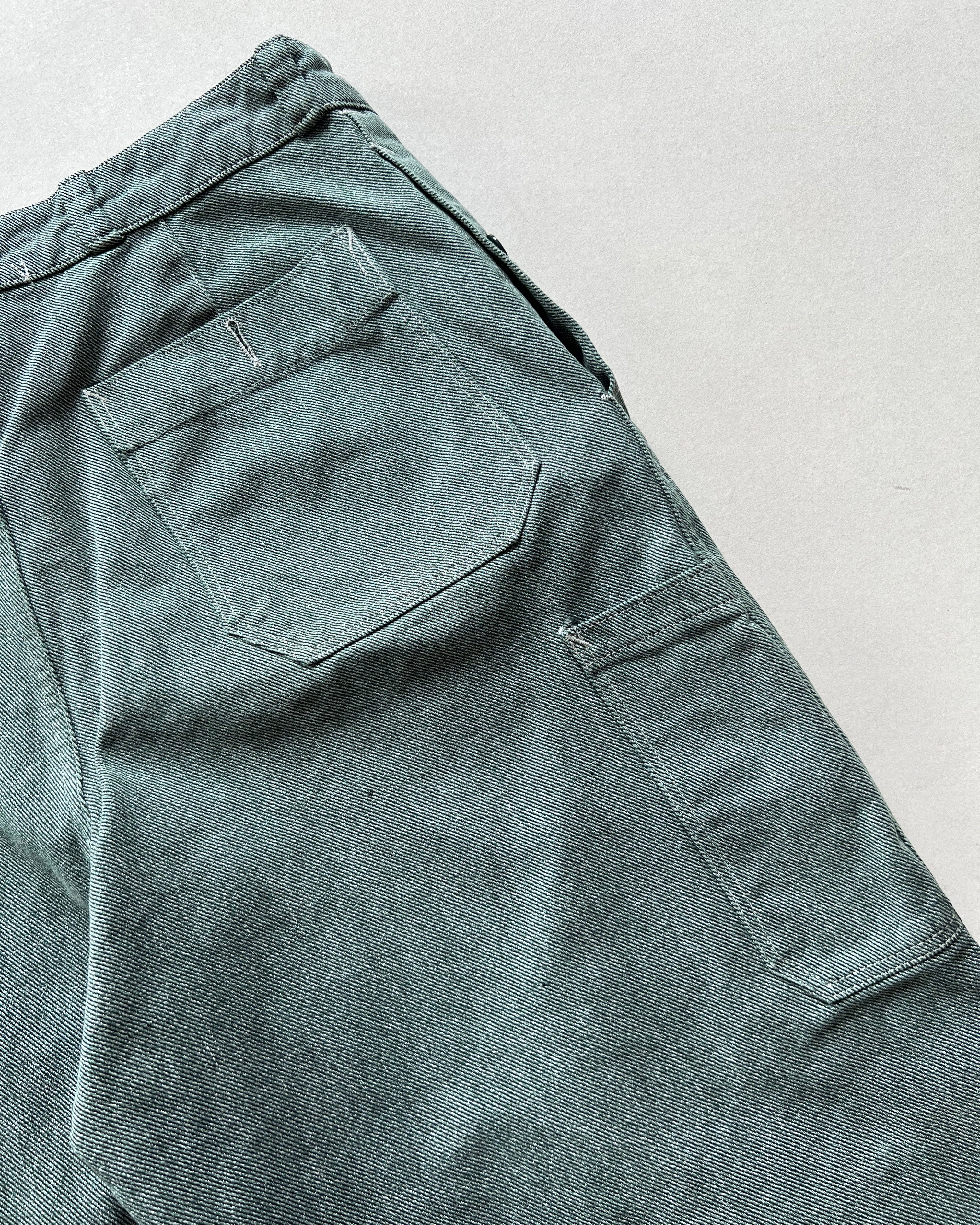 1970S SWISS SALT & PEPPER MILITARY PANTS (35)