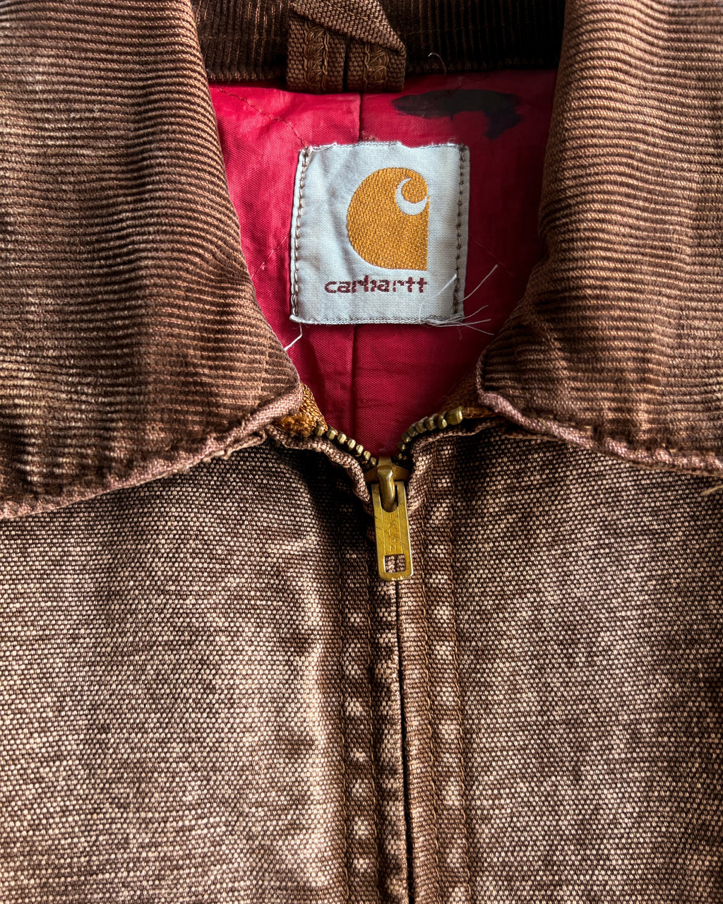 1970S STONE WASHED CARHARTT DETROIT JACKET (M)