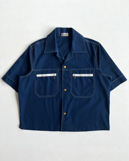 1970S JOHN WEITZ OPEN COLLAR SHIRT (XL)