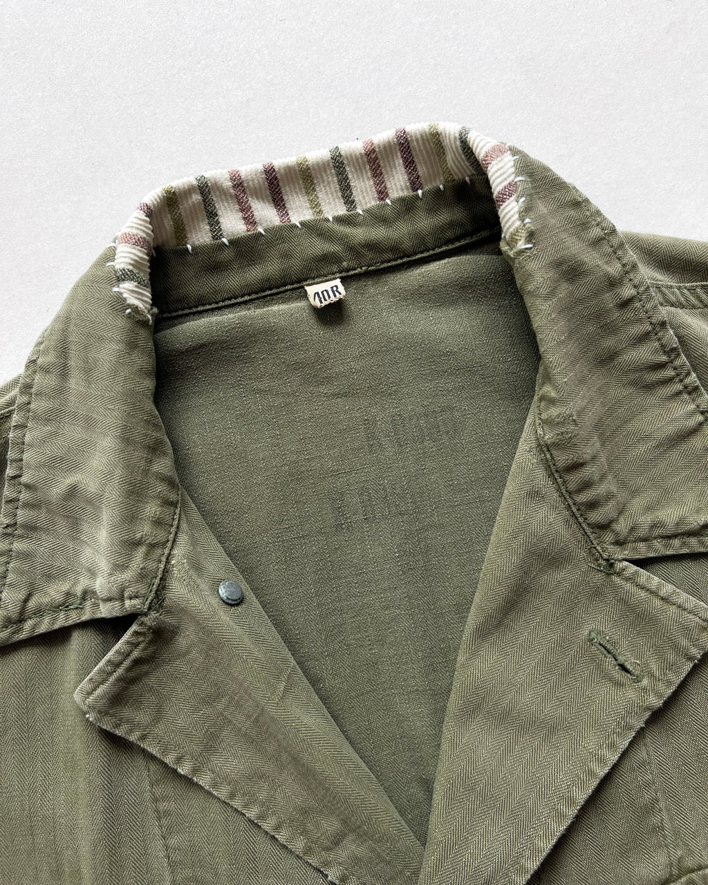 1940S WWII US ARMY 13 STARS M43 HBT JACKET (40R)