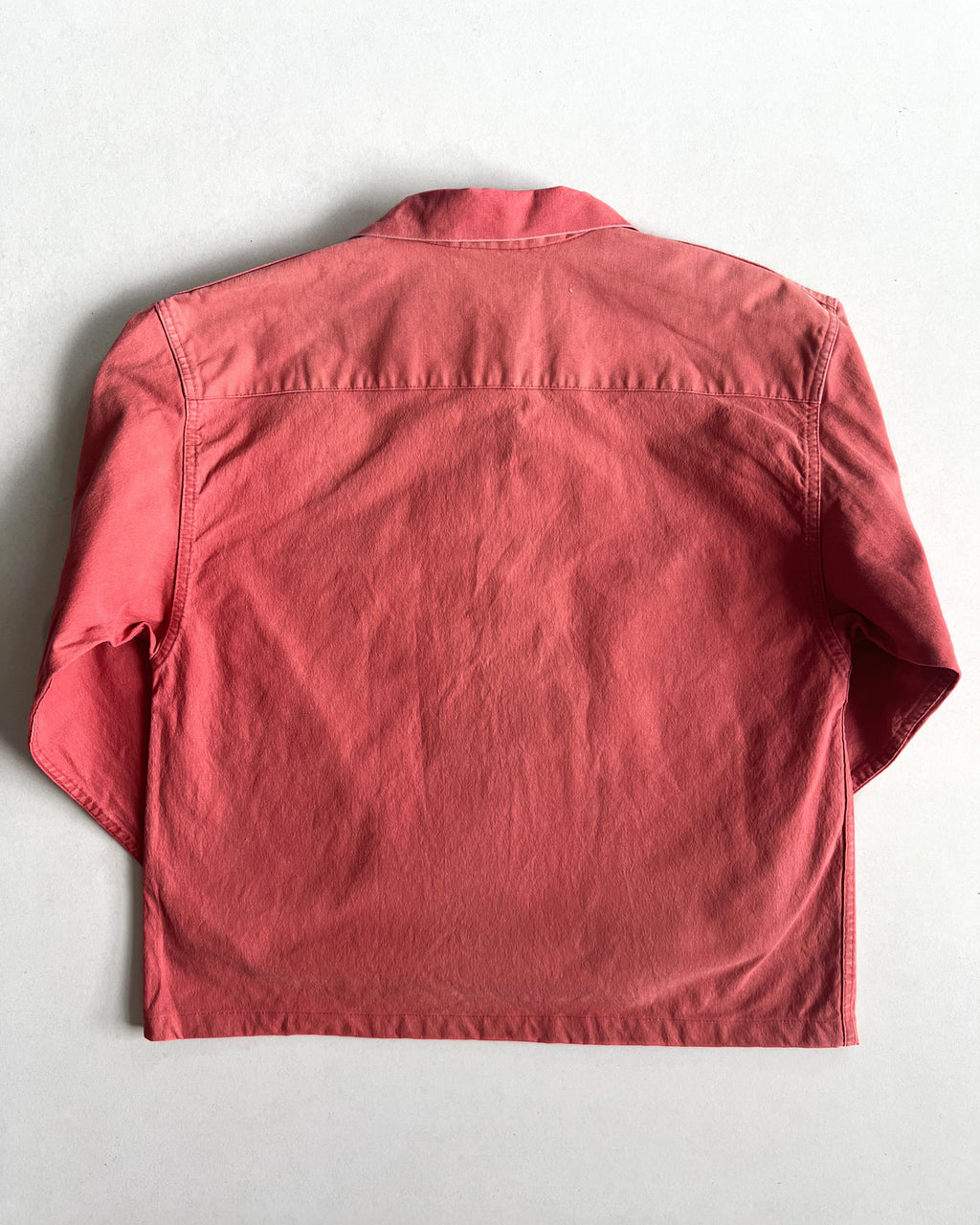 1970S FADED RED LE GLAZIK FISHERMAN SMOCK (L)