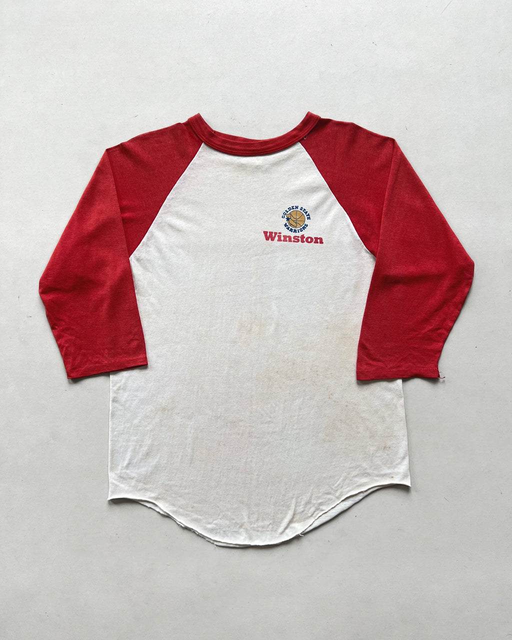 1970S 'GOLDEN STATE WARRIORS' RAGLAN 3/4 SLEEVES TEE (L)