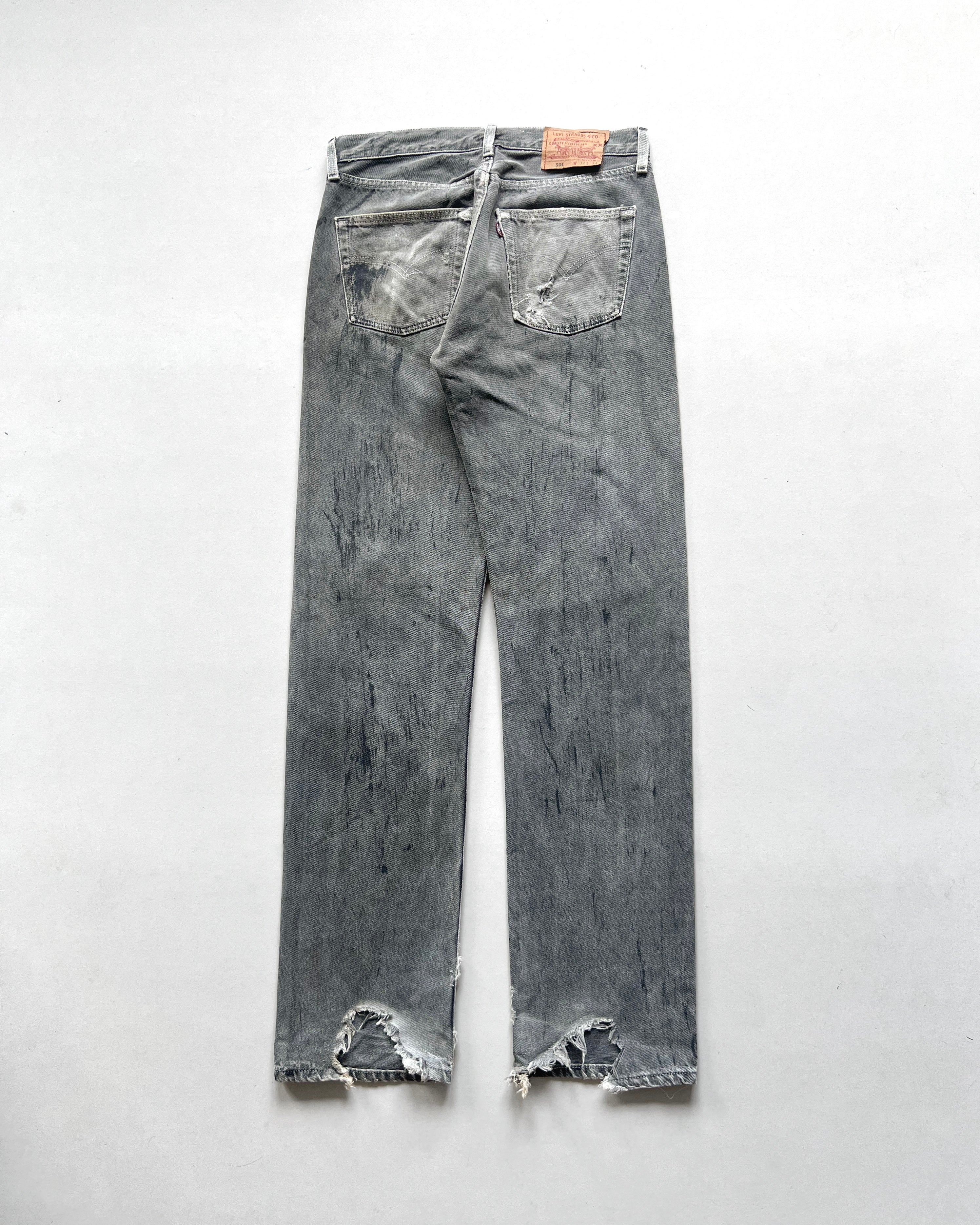 1990S WAX SPLATTER LEVI'S 501 JEANS (31)