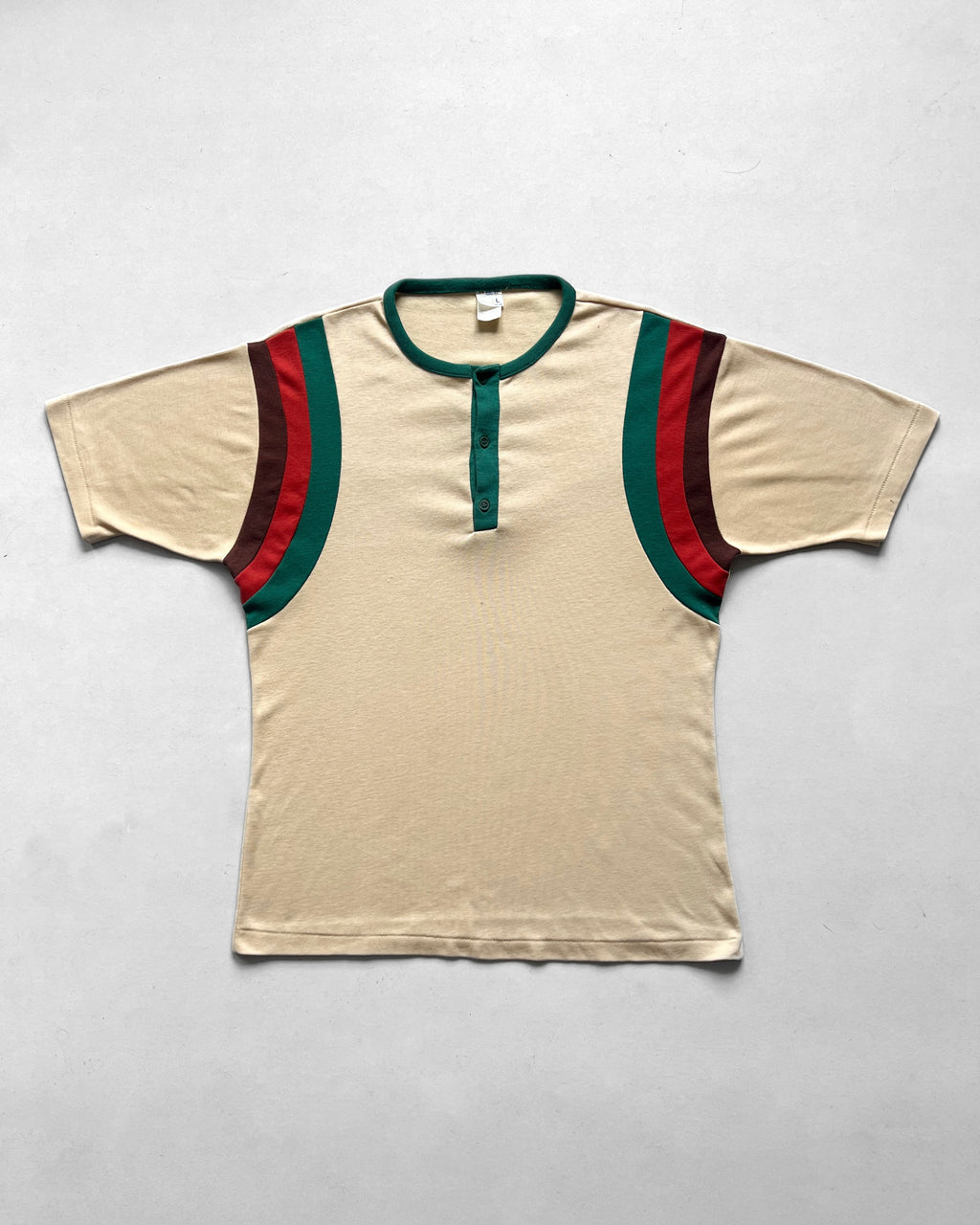 1970S JC PENNEY HENLEY RINGER TEE (L)