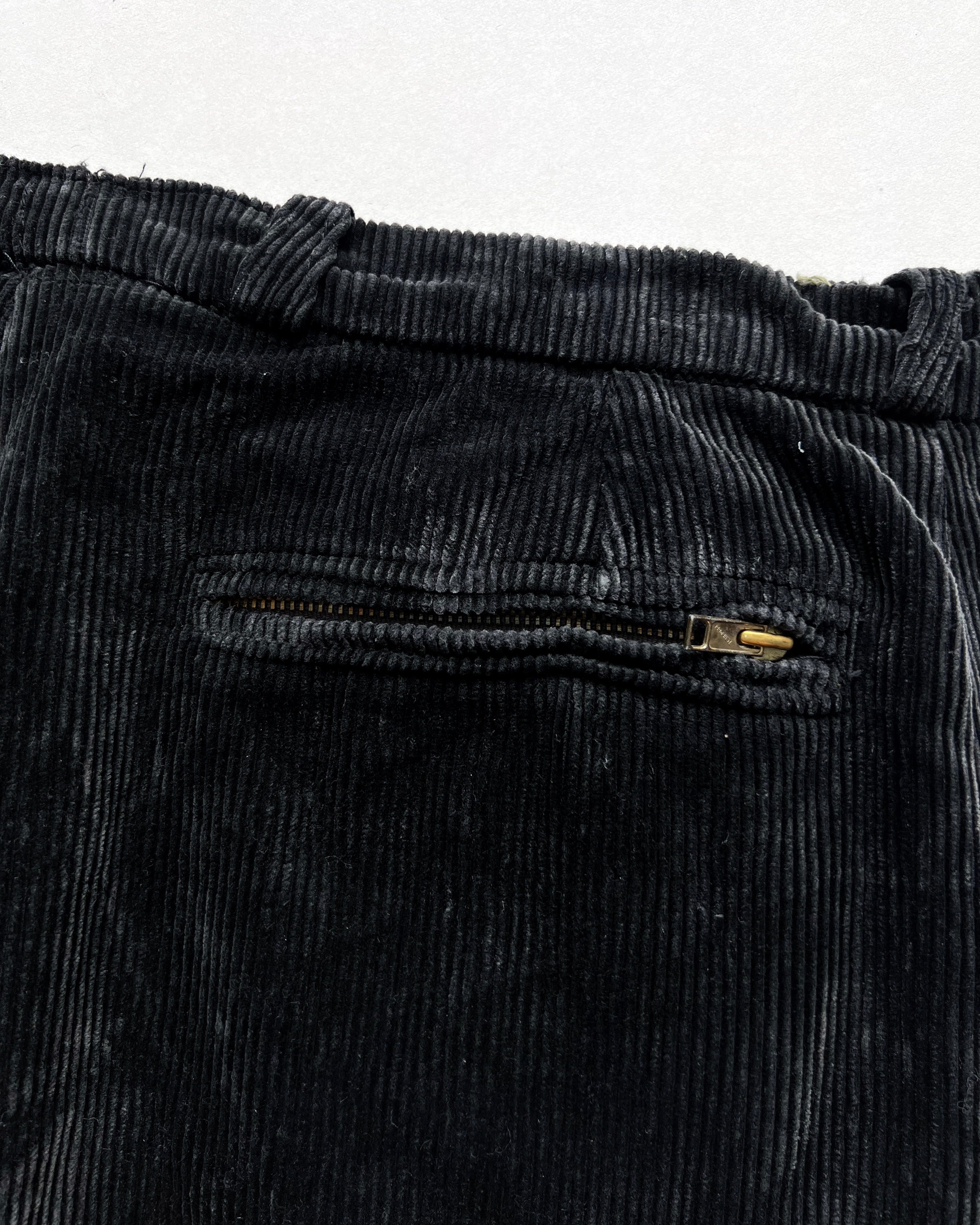 1960S FRENCH LE LABOUREUR CORDUROY DOUBLE KNEE WORK PANTS (35)