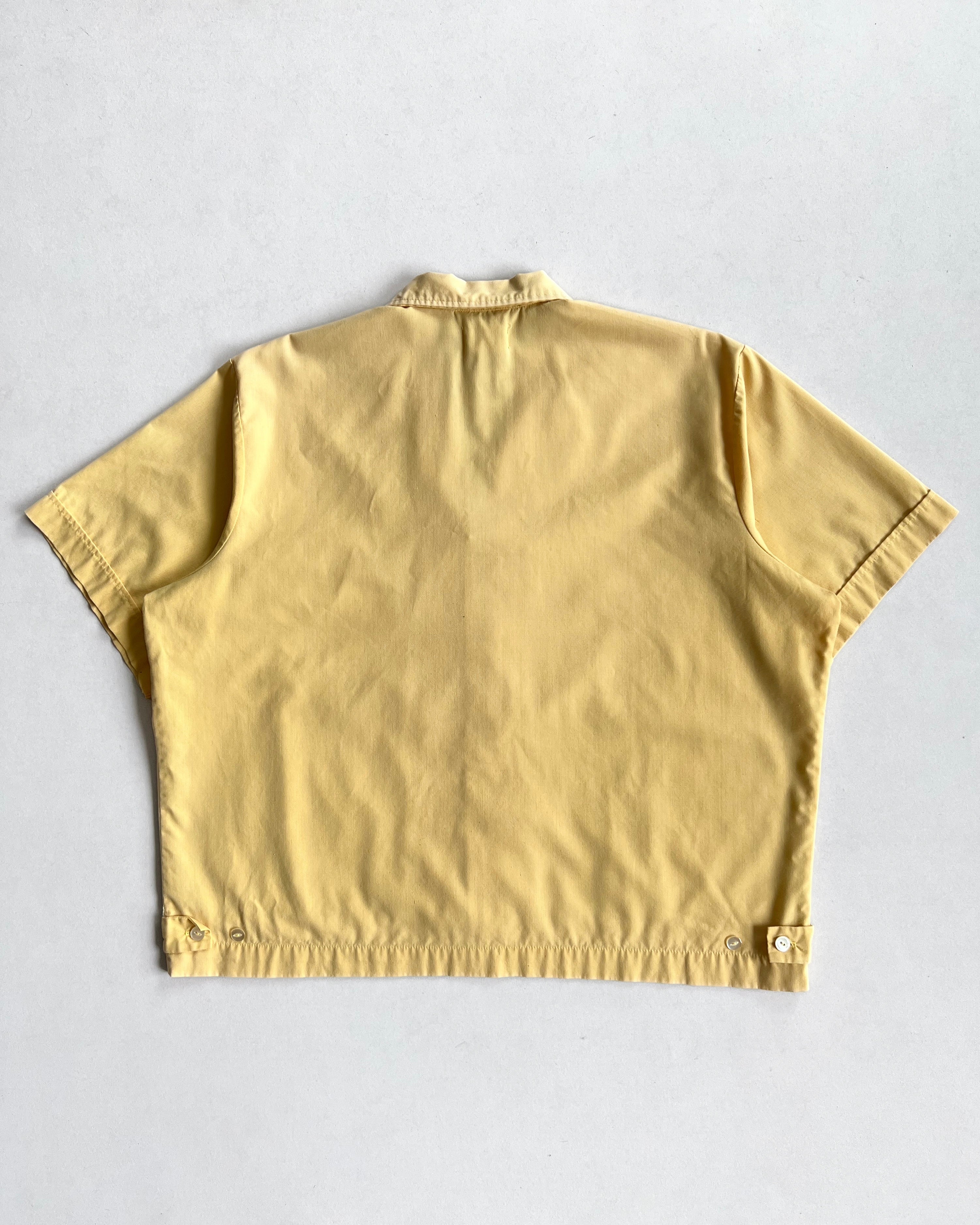 1950S TWO-TONE YELLOW ROCKABILLY SHIRT (XL)