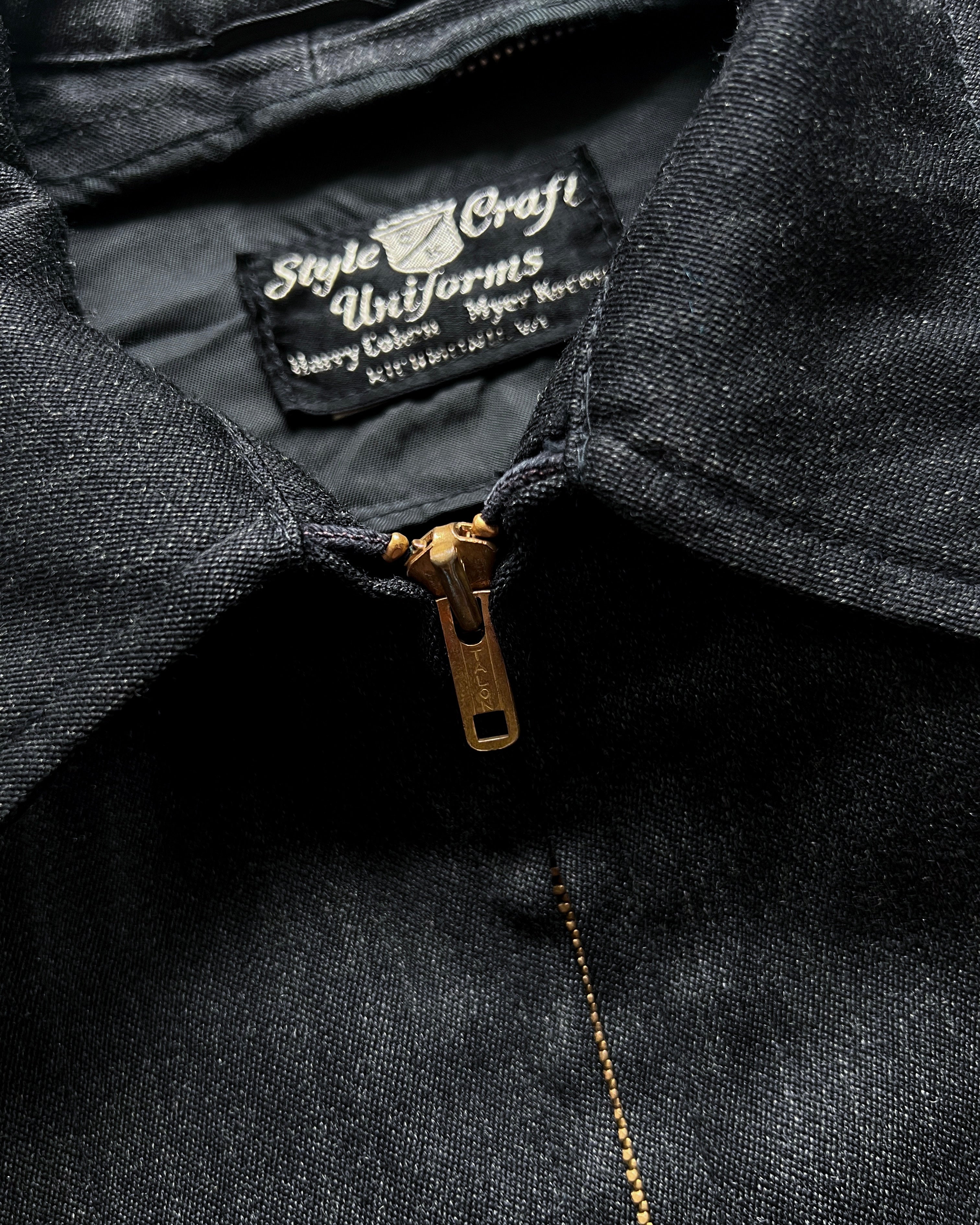 1950S SALT & PEPPER DOUBLE POCKET JACKET (M/L)