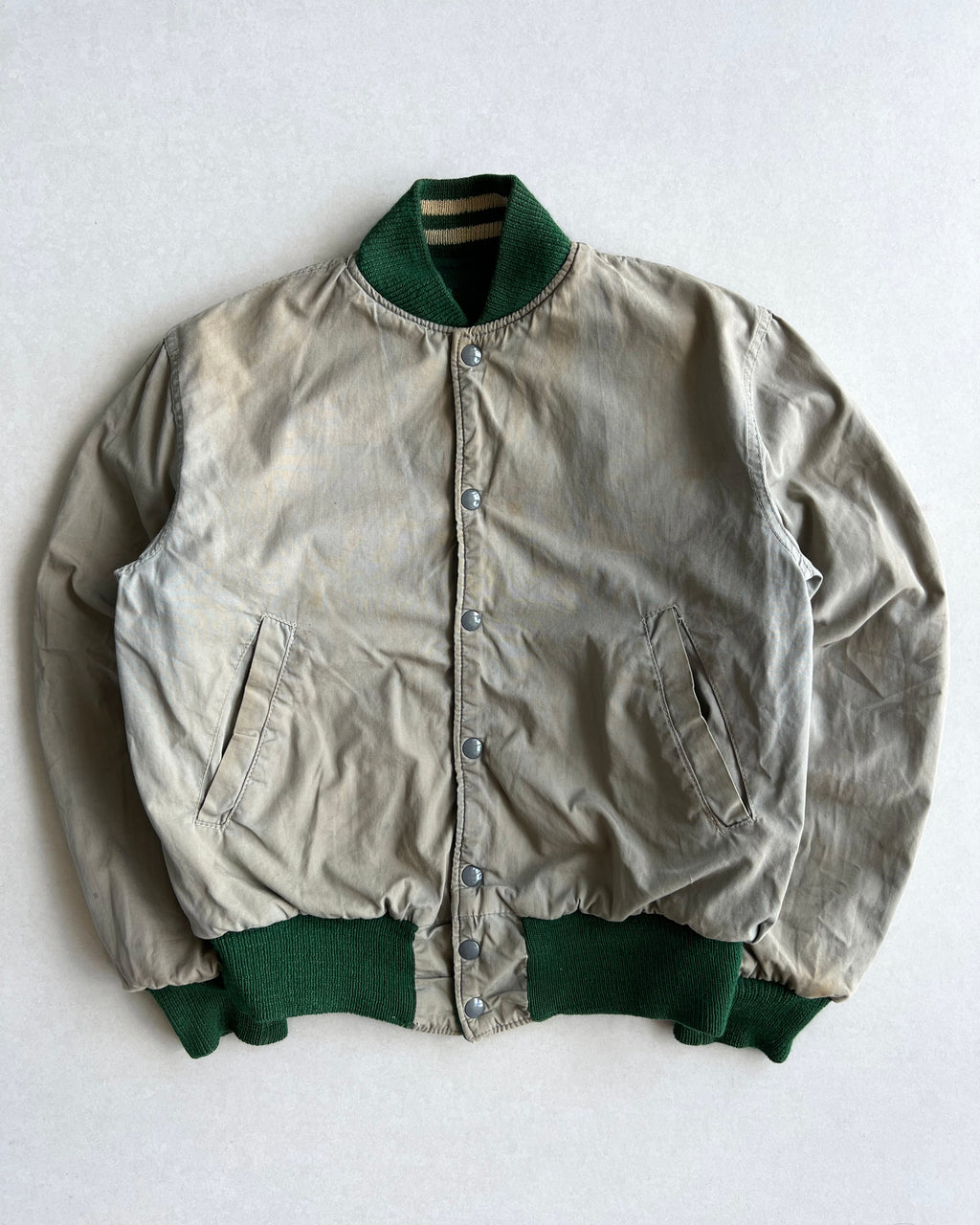 1960S 'V' LETTERMAN REVERSIBLE VARSITY JACKET (M)