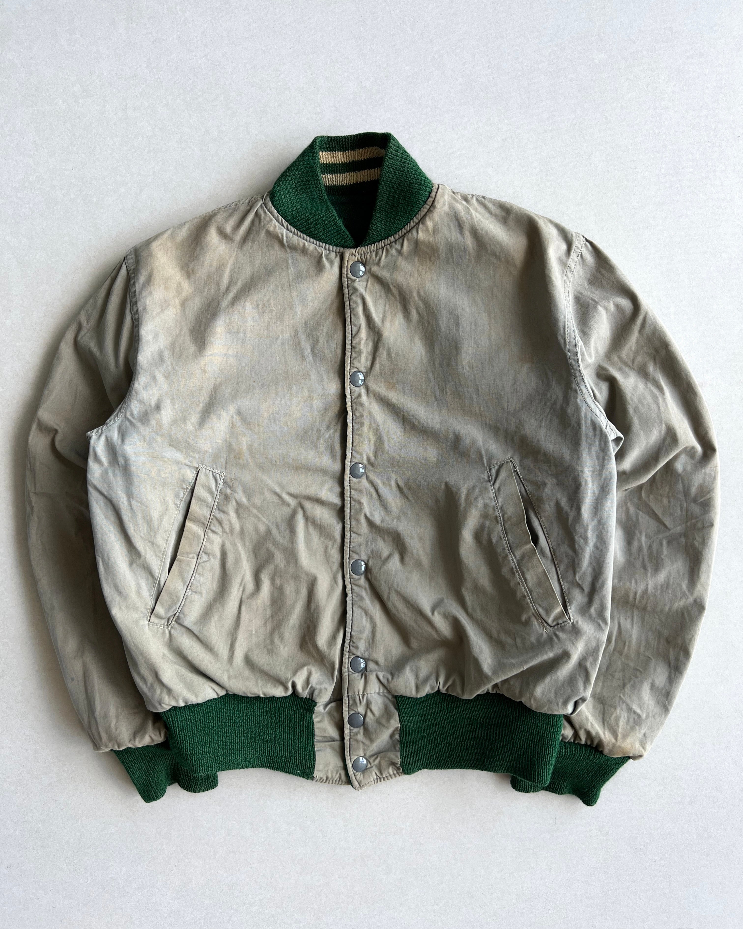1960S 'V' LETTERMAN REVERSIBLE VARSITY JACKET (M)