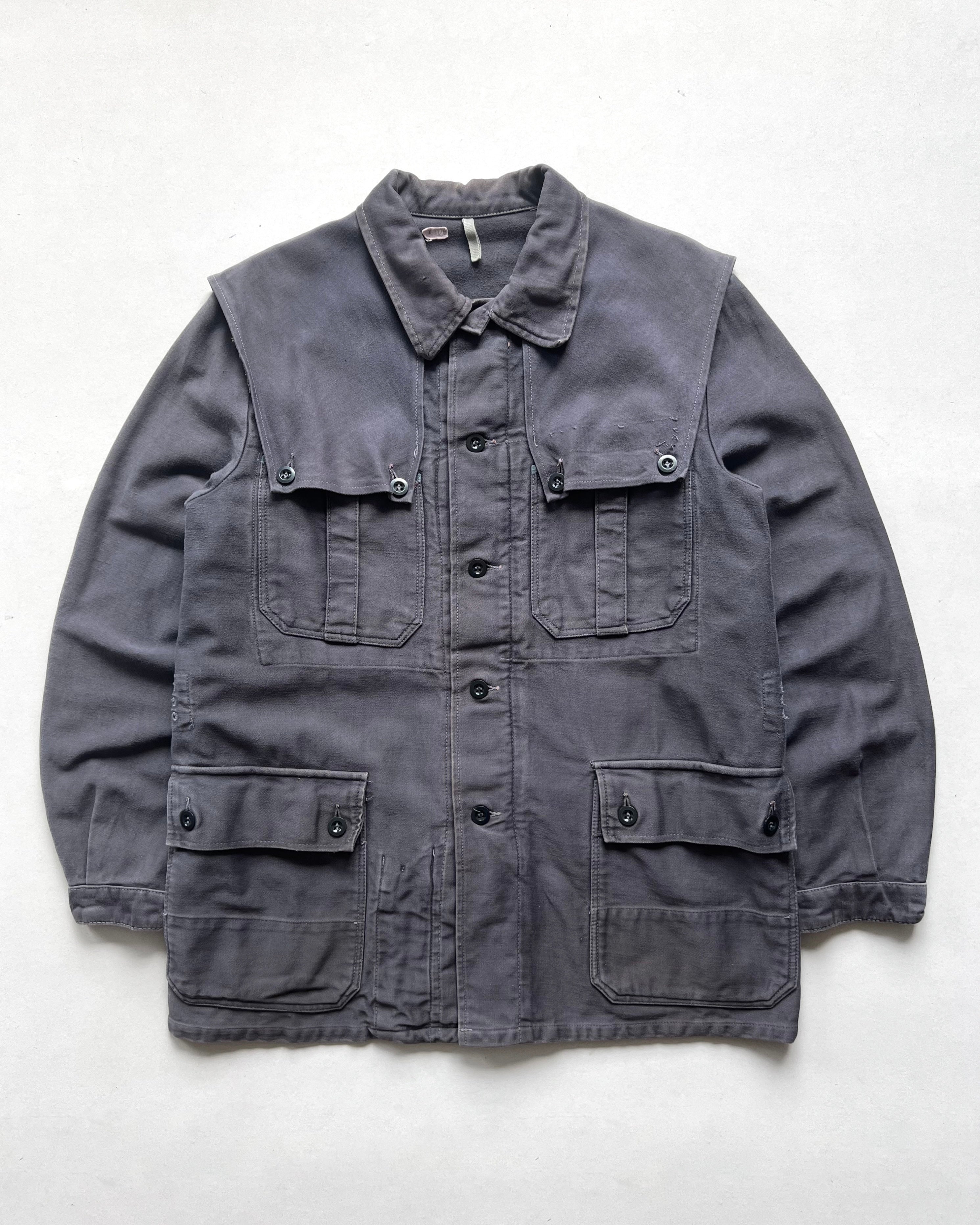 1970S GERMAN MILITARY MOLESKIN JACKET (L)