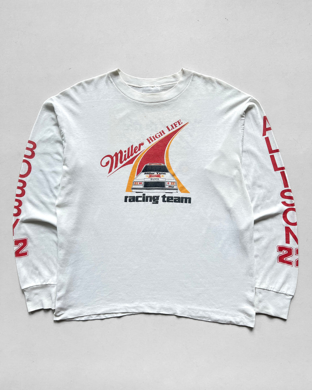1980S 'MILLER HIGH LIFE RACING TEAM' LONGSLEEVES TEE (L)