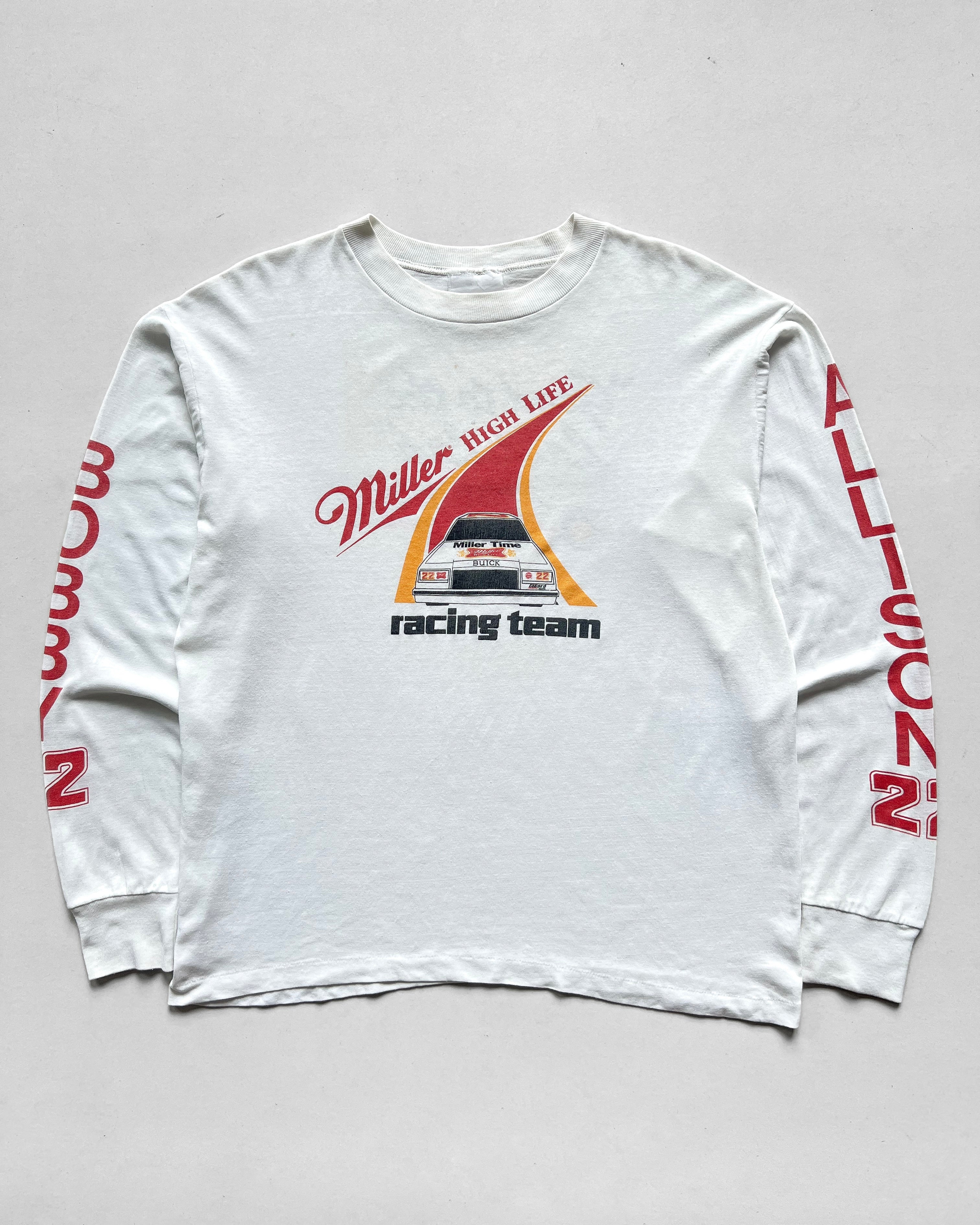 1980S 'MILLER HIGH LIFE RACING TEAM' LONGSLEEVES TEE (L)