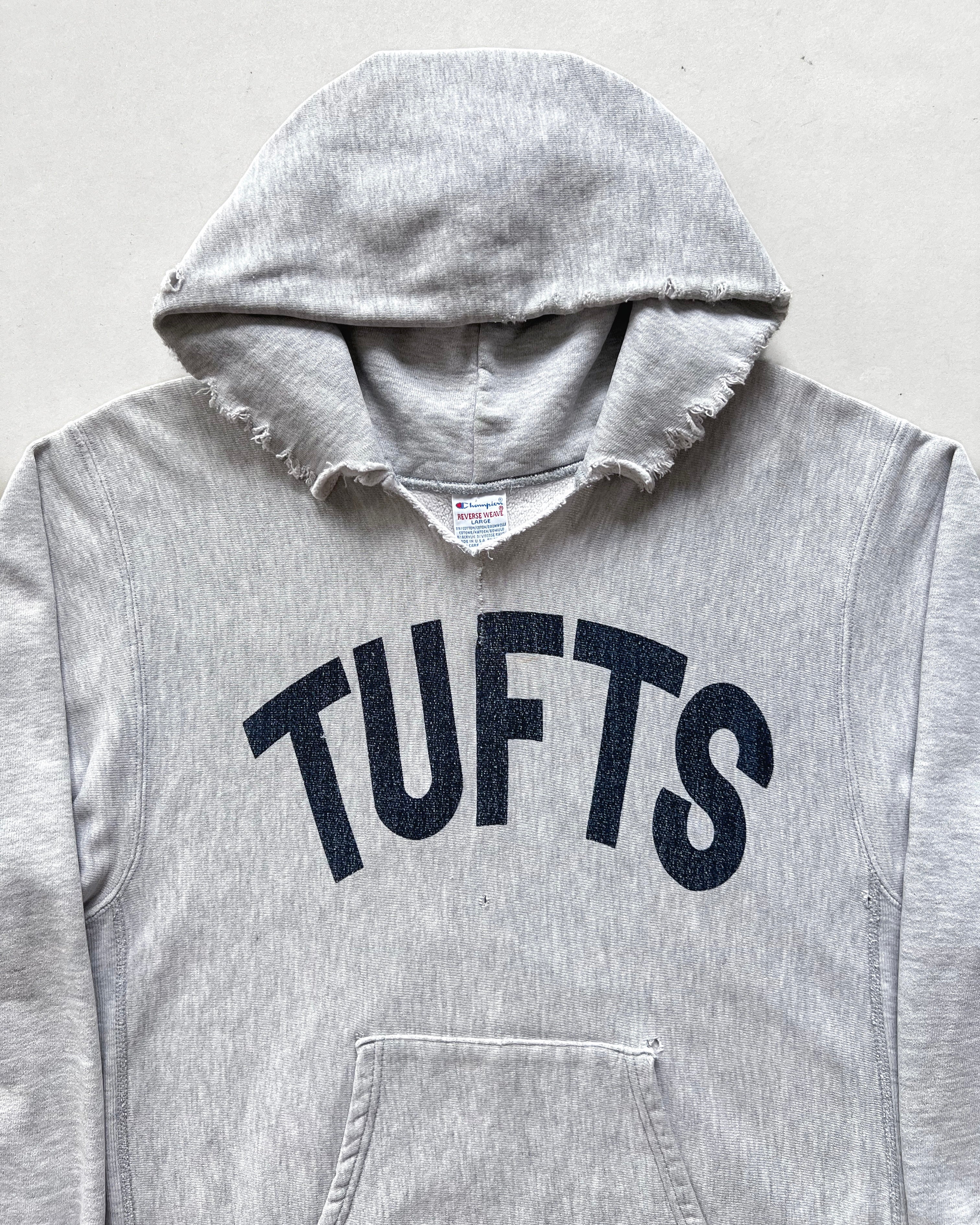 1990S CHAMPION 'TUFT' REVERSE WEAEVE HOODIE (L)