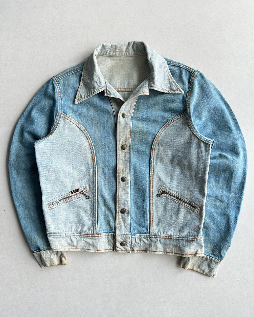 1970S LEE REVERSIBLE DENIM JACKET (L)