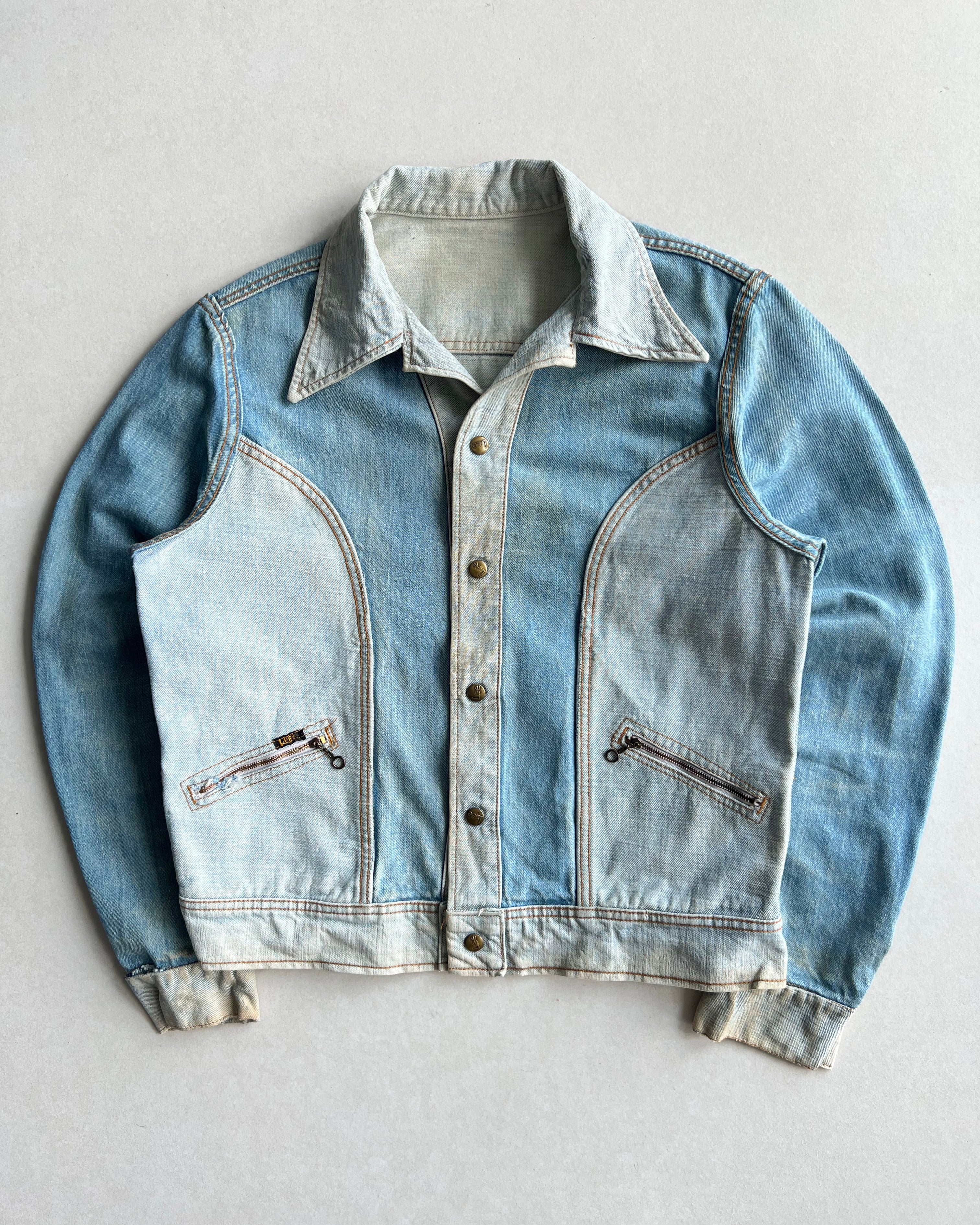 1970S LEE REVERSIBLE DENIM JACKET (L)