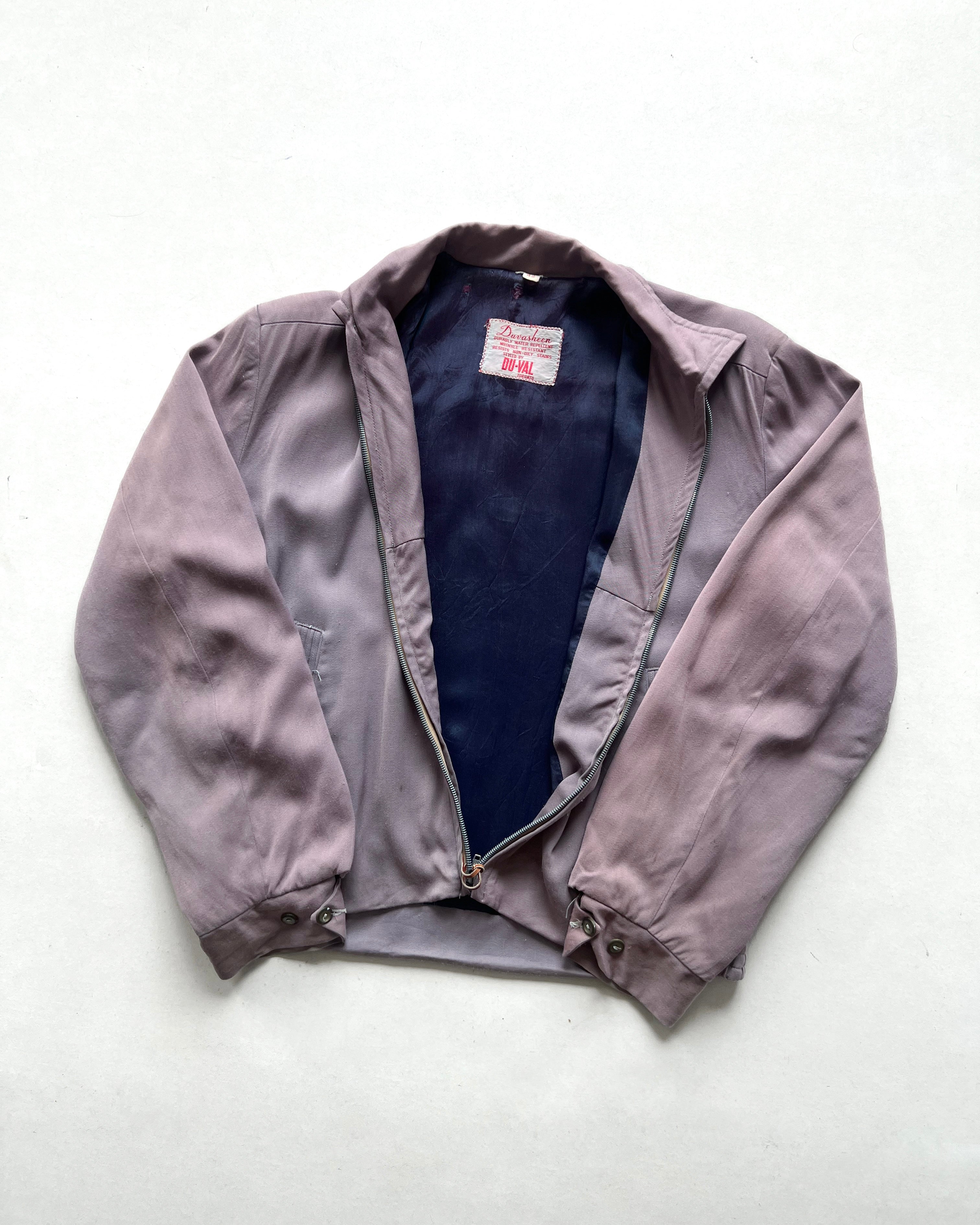 1950S DUVASHEEN RAYON GABARDINE JACKET (L)