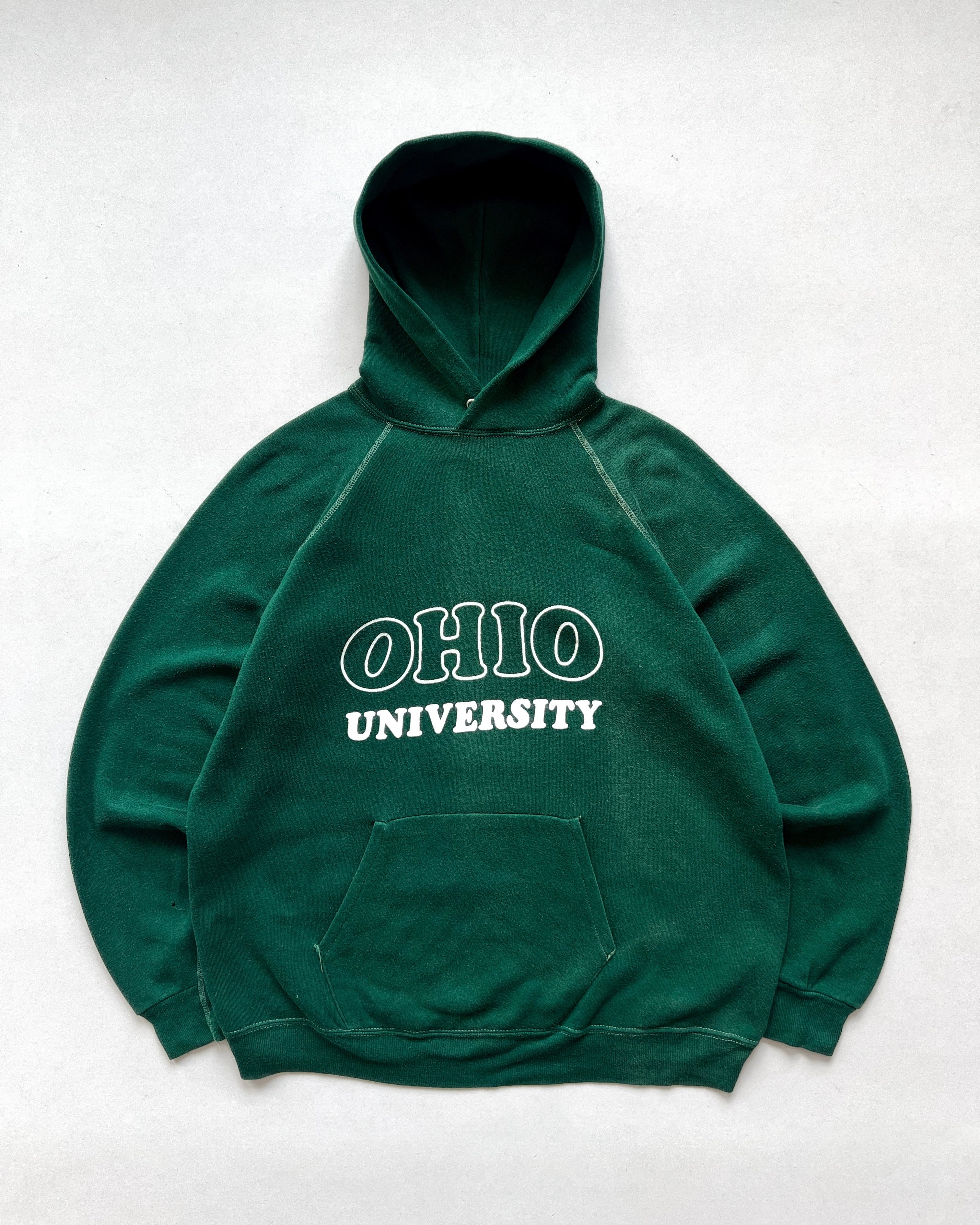1960S 'OHIO UNIVERSITY' RAGLAN HOODIE (XL)