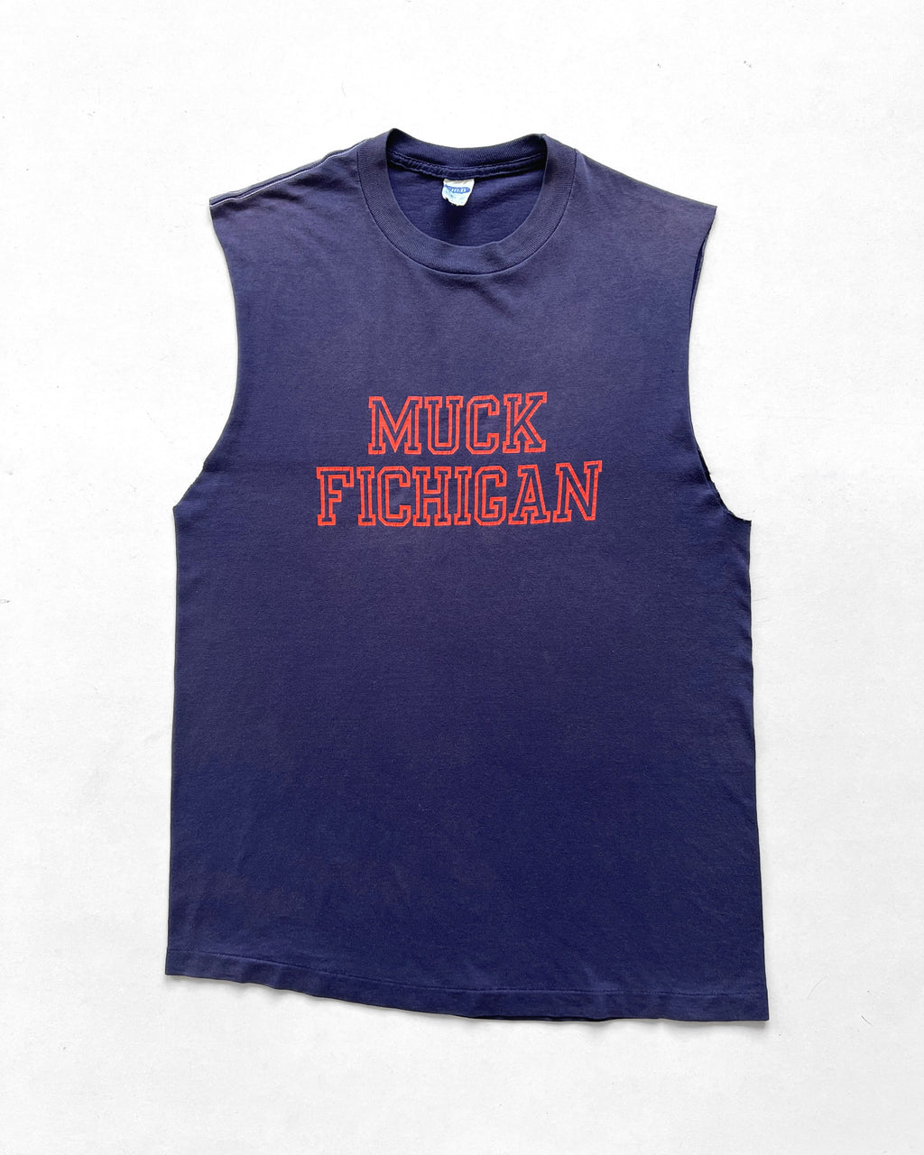 1980S 'FXCK MICHIGAN' SLEEVESLESS TEE (M)