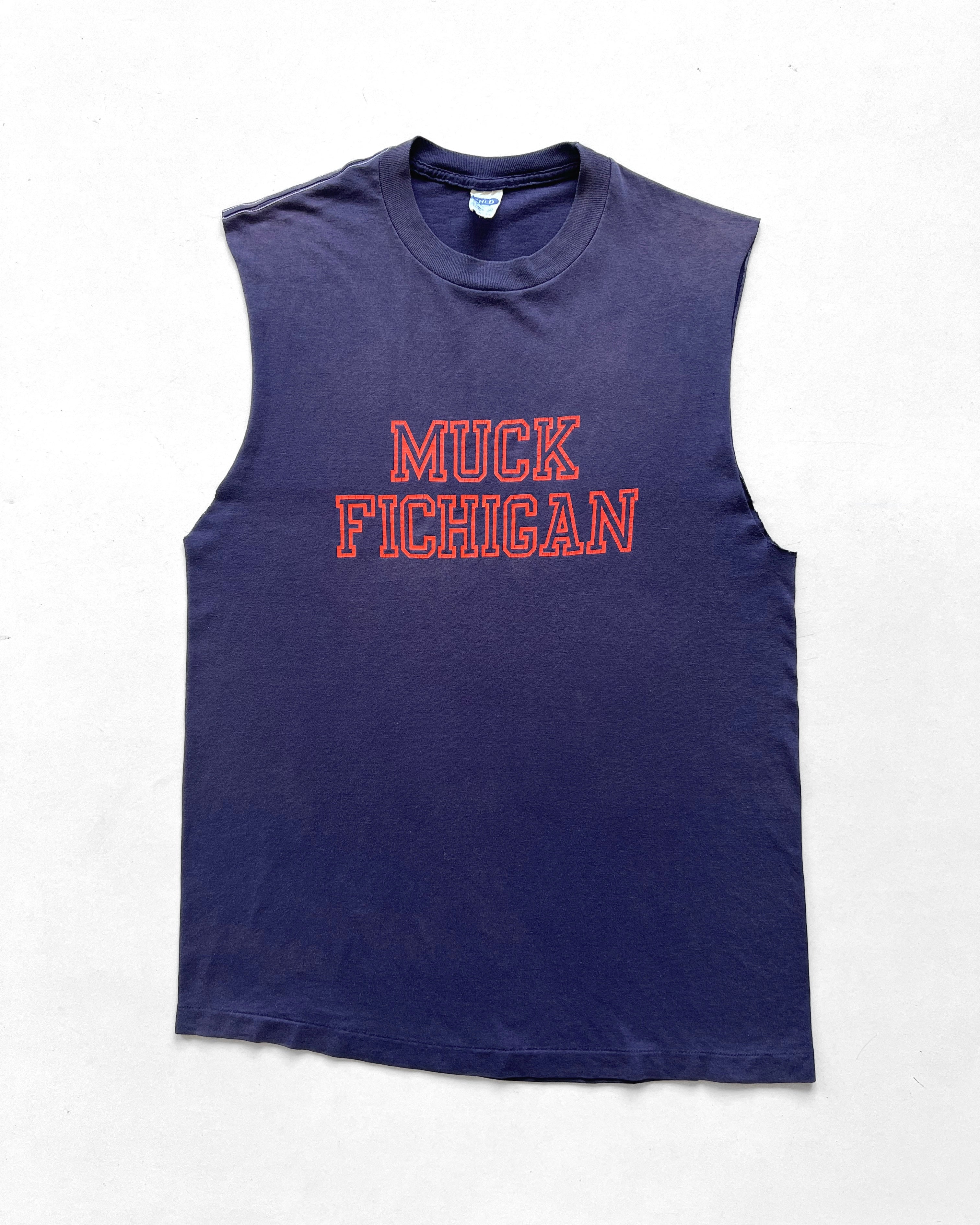 1980S 'FXCK MICHIGAN' SLEEVESLESS TEE (M)