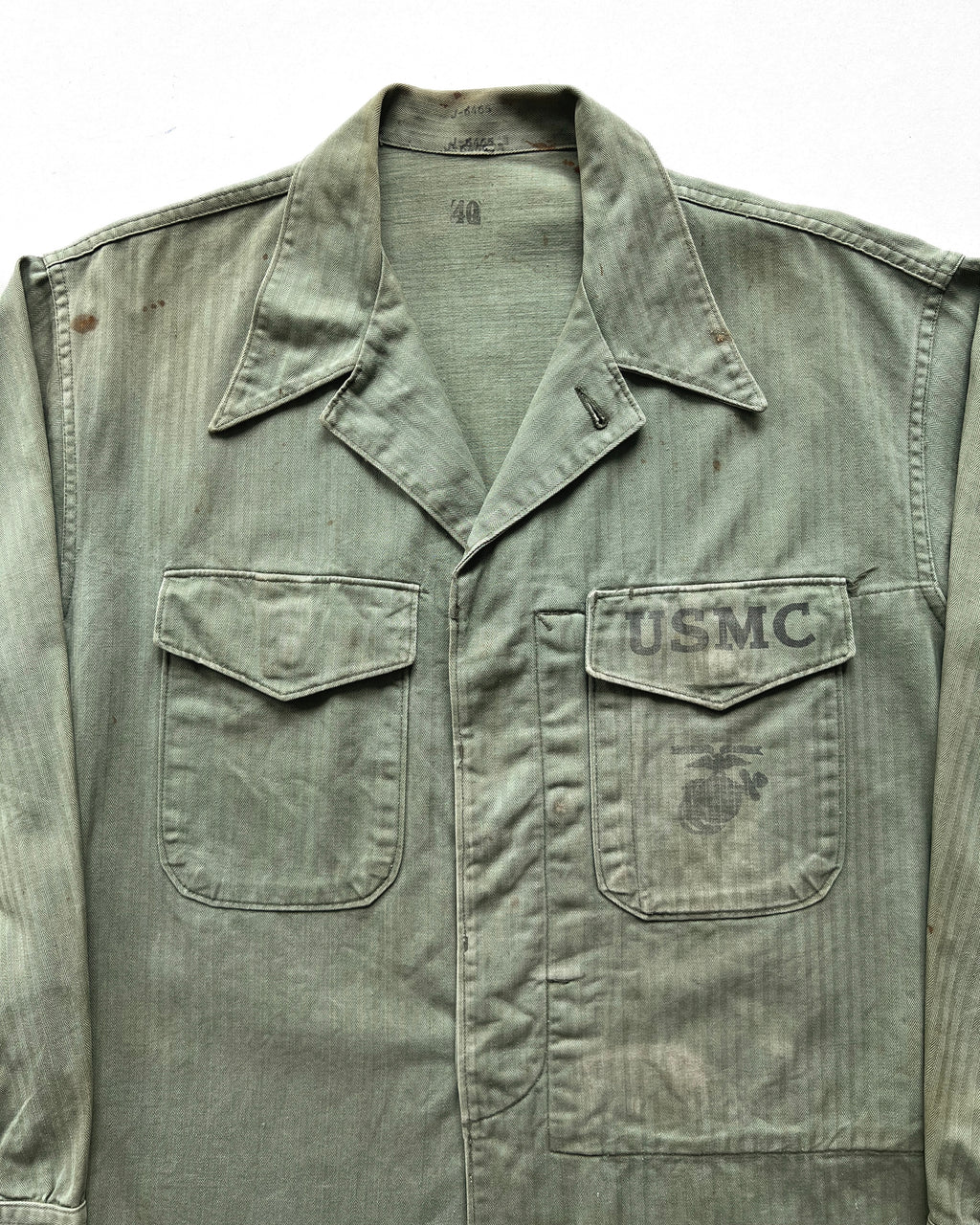 1950S USMC P-53 HBT UTILITY JACKET (L)