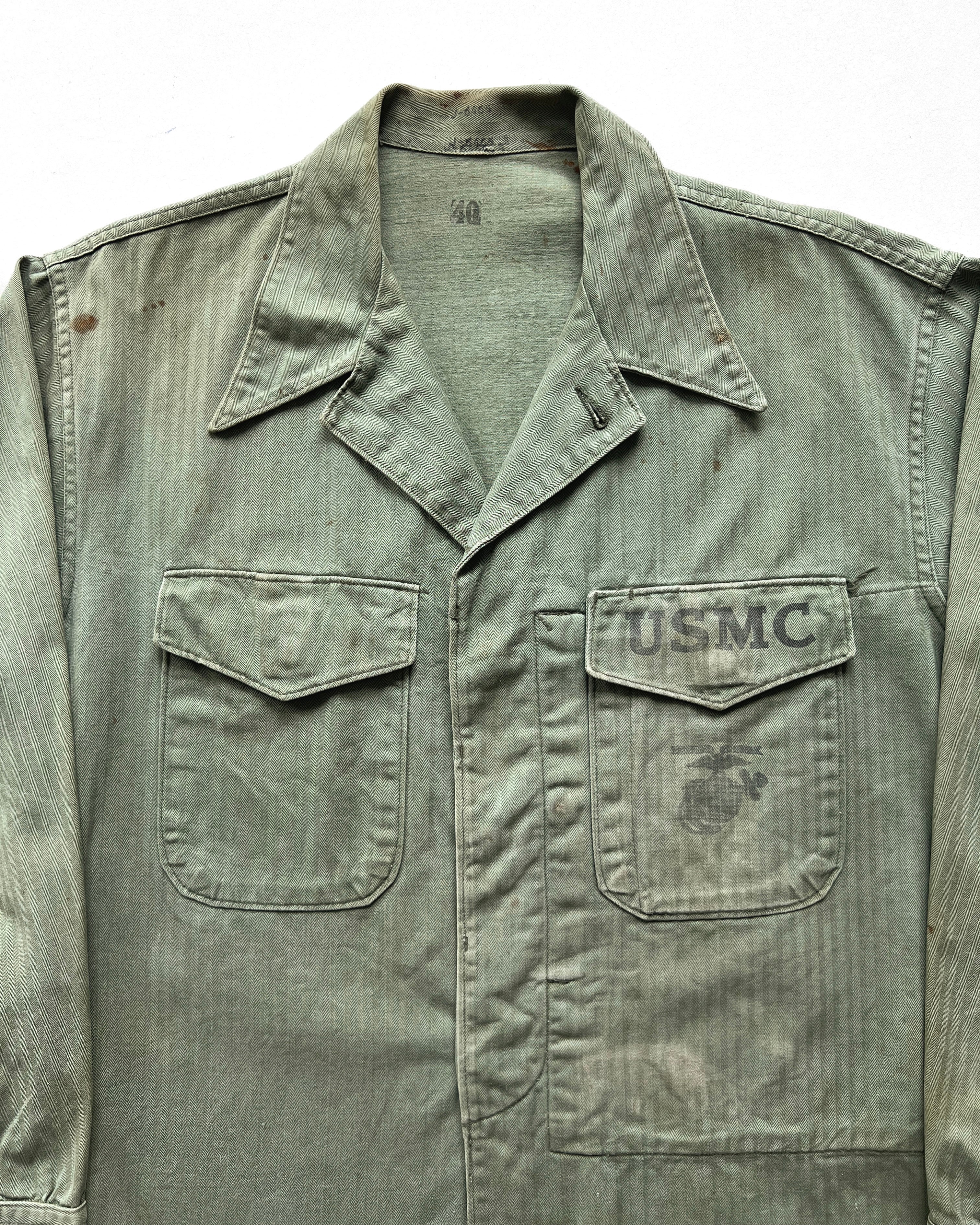 1950S USMC P-53 HBT UTILITY JACKET (L)