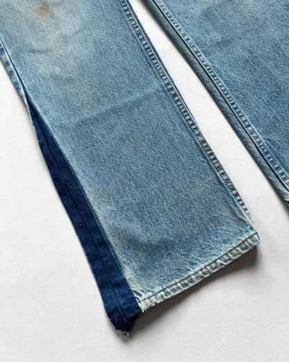 1980S FADED LEVI'S 317 ORANGE TAB FLARE JEANS (34)