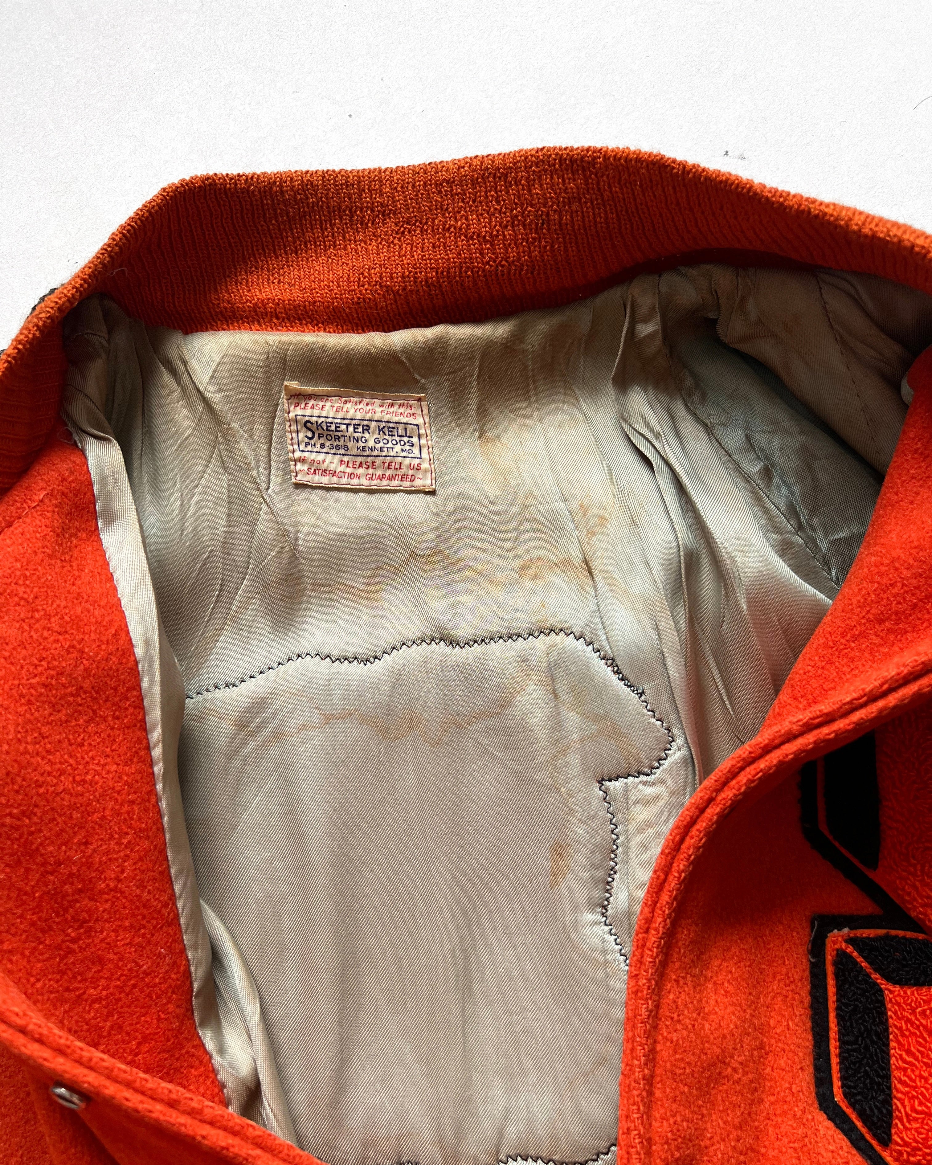 1961 'S' LETTERMAN RAGLAN VARSITY JACKET (L)