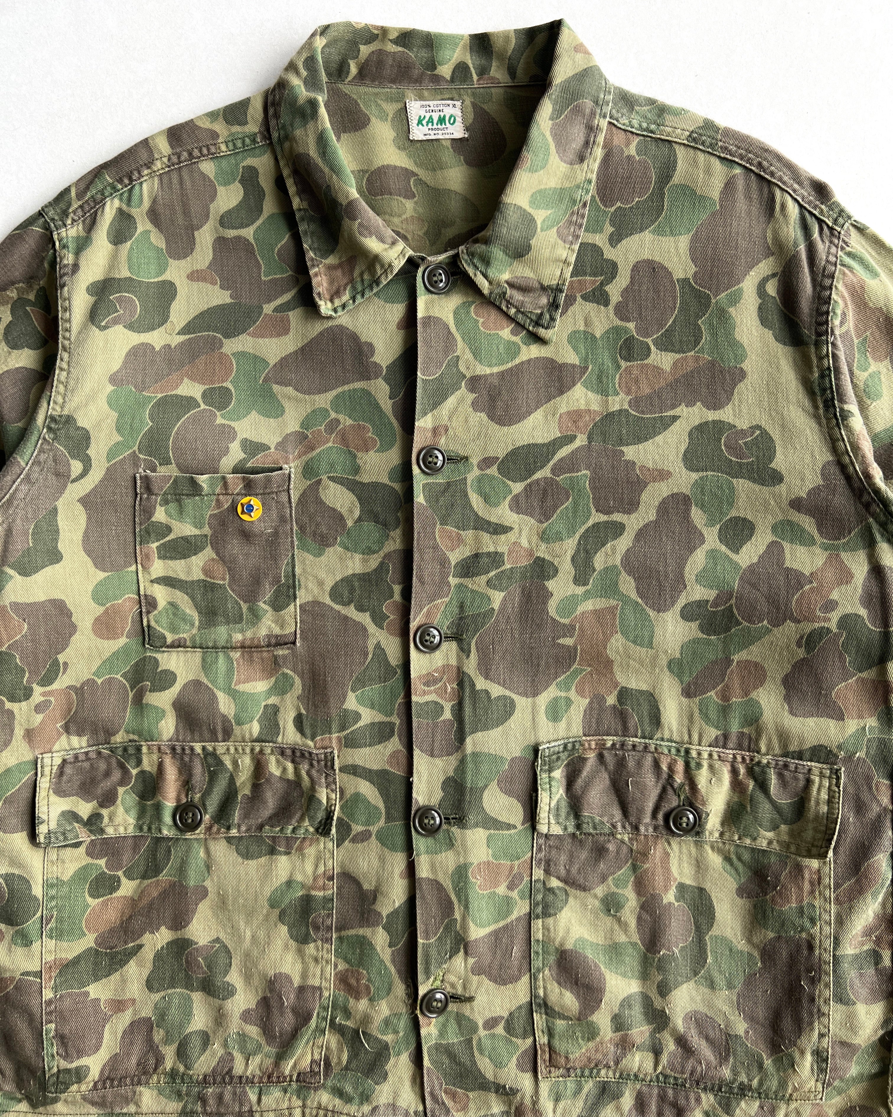 1950S KAMO DUCK FROGSKIN HUNTING JACKET (XL)