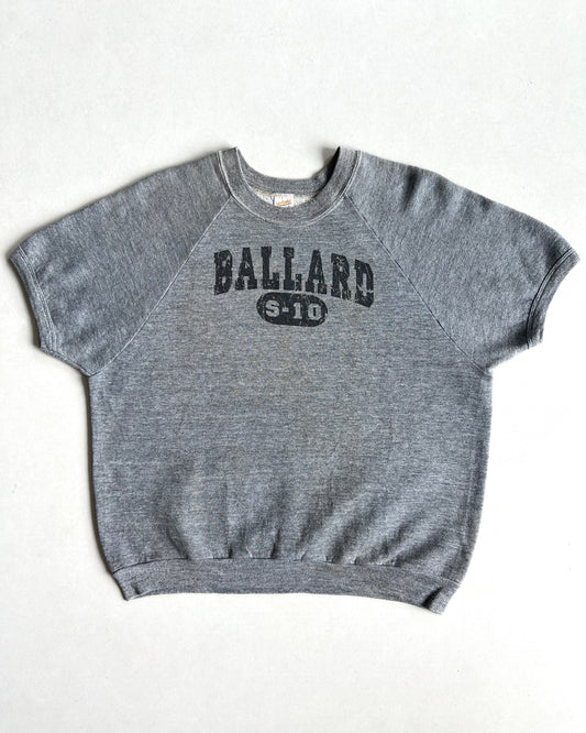 1970S 'BALLARD S-10' RAGLAN SHORT SLEEVES SWEATSHIRT (L)