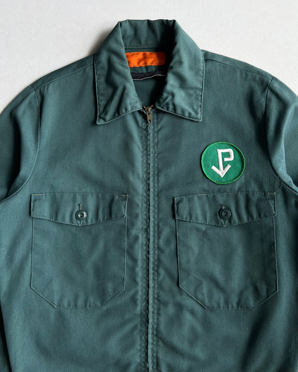 1970S EMERALD GREEN DOUBLE POCKET WORK JACKET (M)