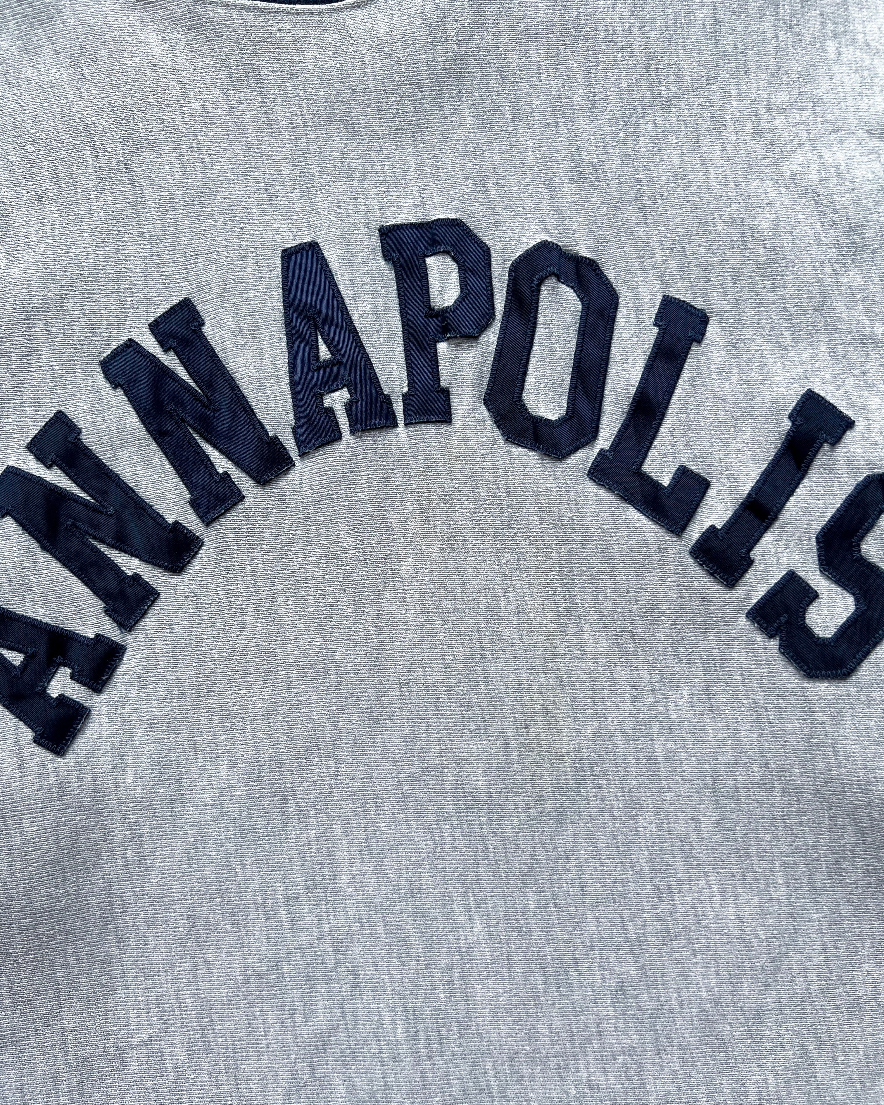 1990S CHAMPION 'ANNAPOLIS' REVERSE WEAVE SWEATSHIRT (L)