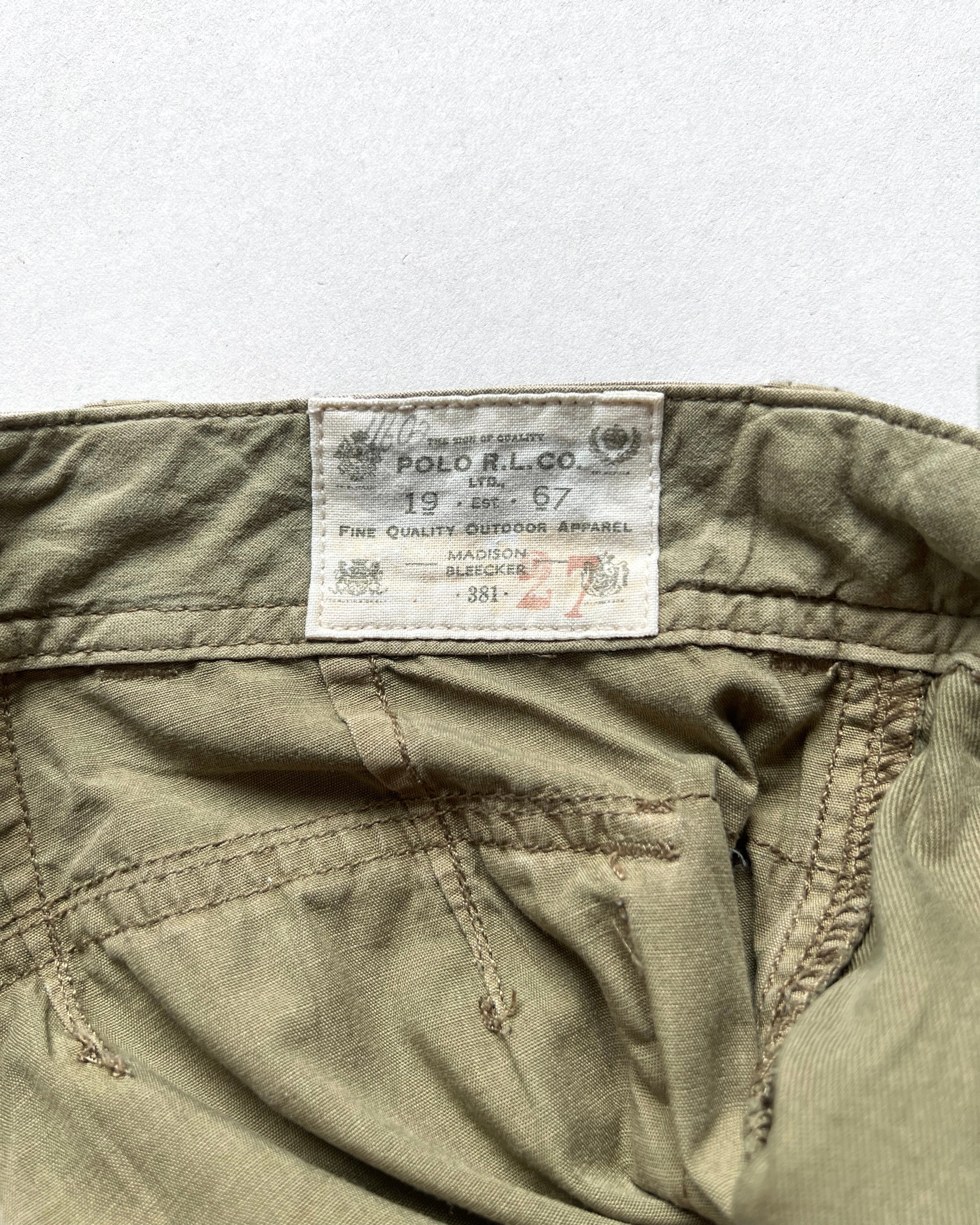 1990S RALPH LAUREN MULTI-POCKETS CARGO SHORTS (33)