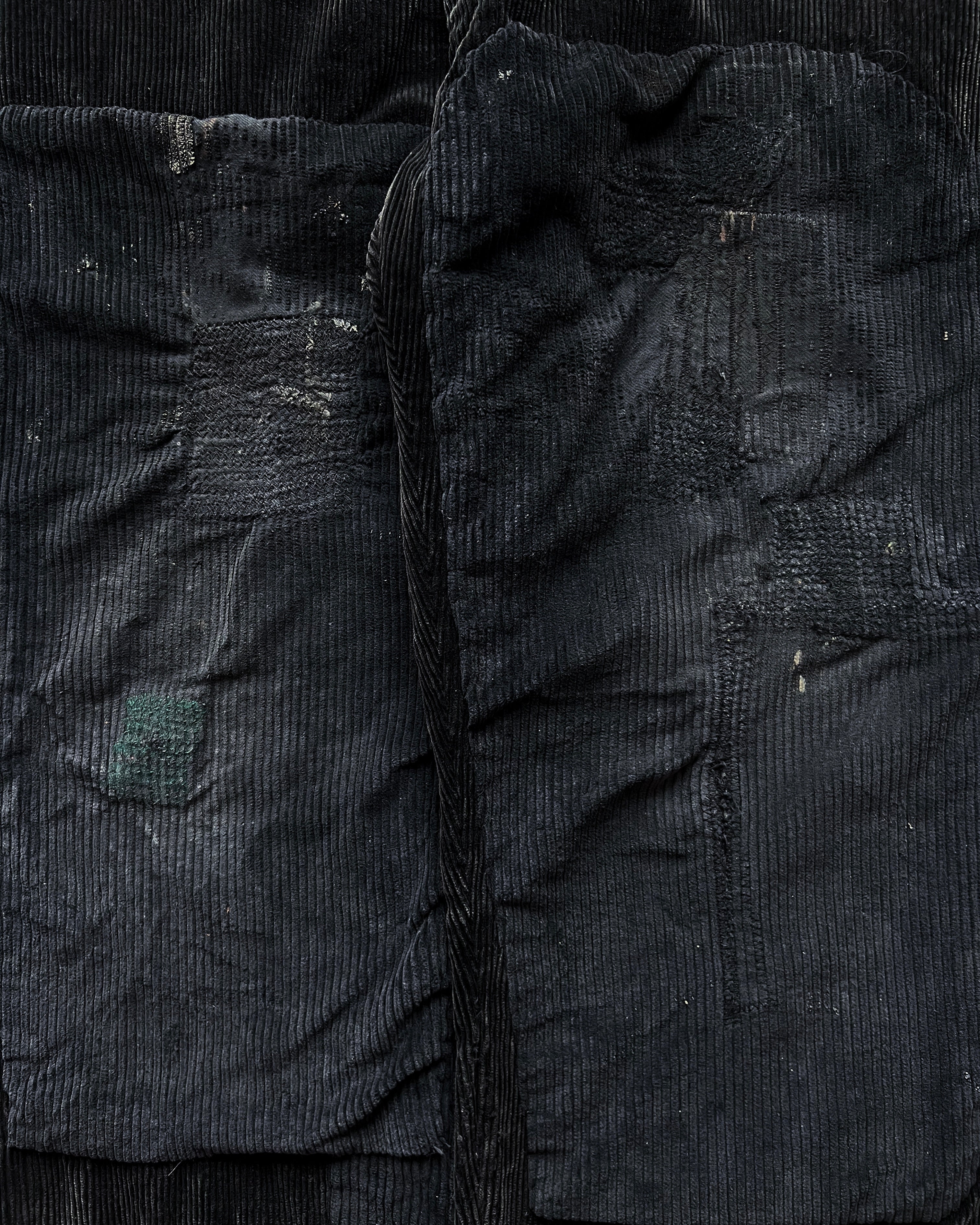 1960S FRENCH LE LABOUREUR CORDUROY DOUBLE KNEE WORK PANTS (35)