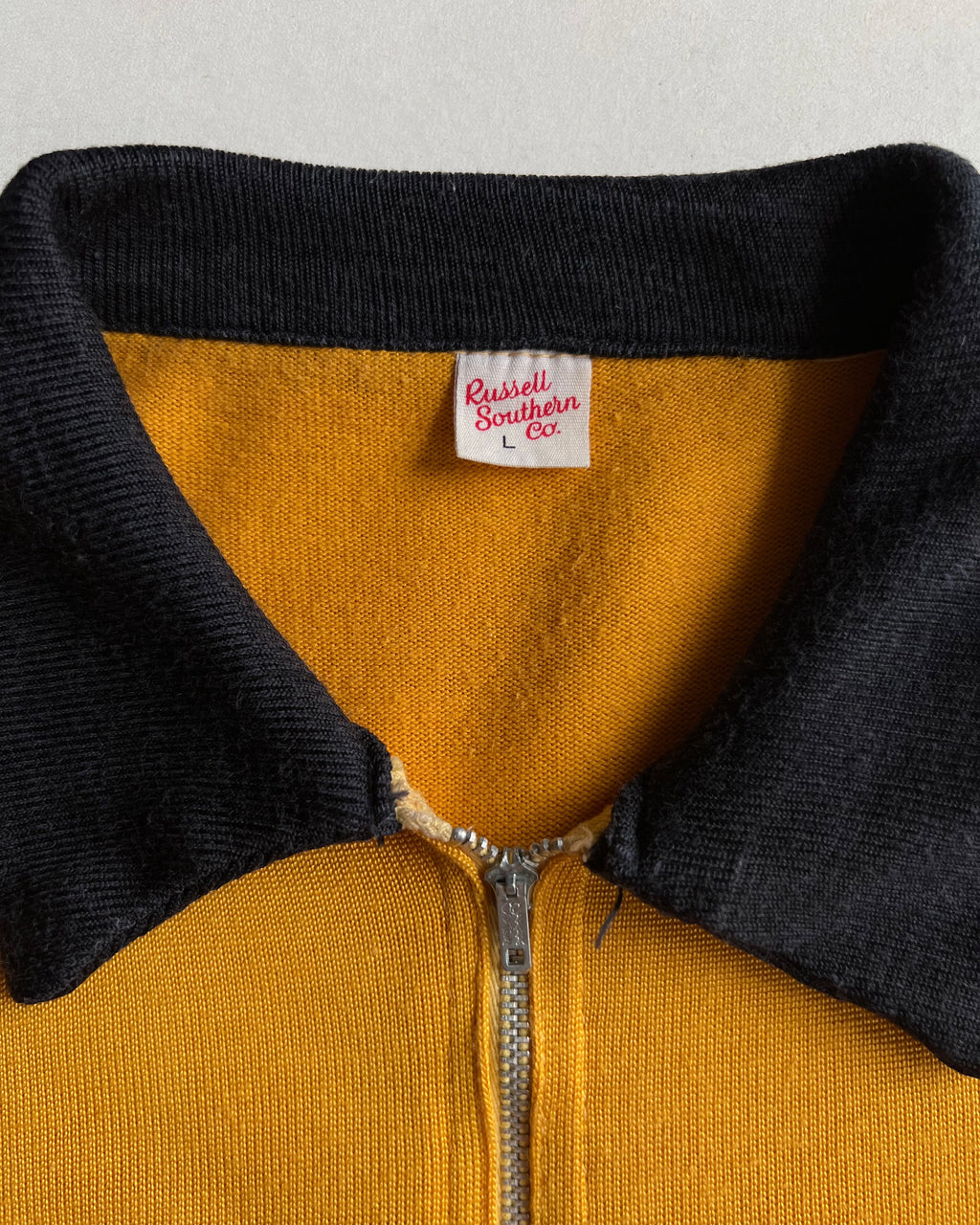 1950S RUSSELL SOUTHERN 'FOOTBALL STAFF' QUARTER-ZIP UNIFORM (L)