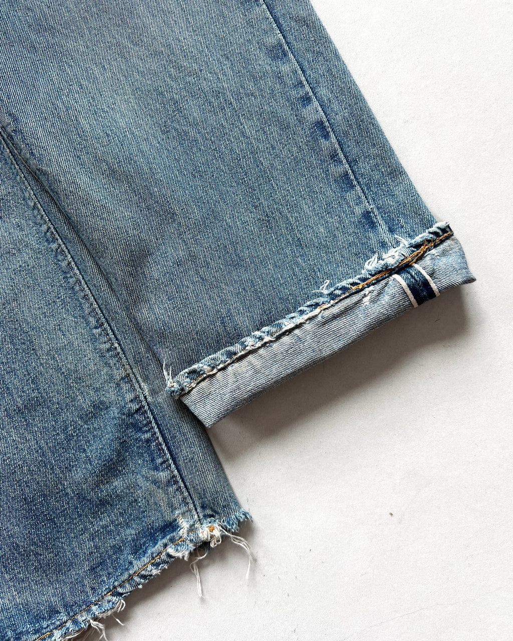 1970S LEVI'S 501 REDLINE SELVEDGE REPAIRED JEANS (38)
