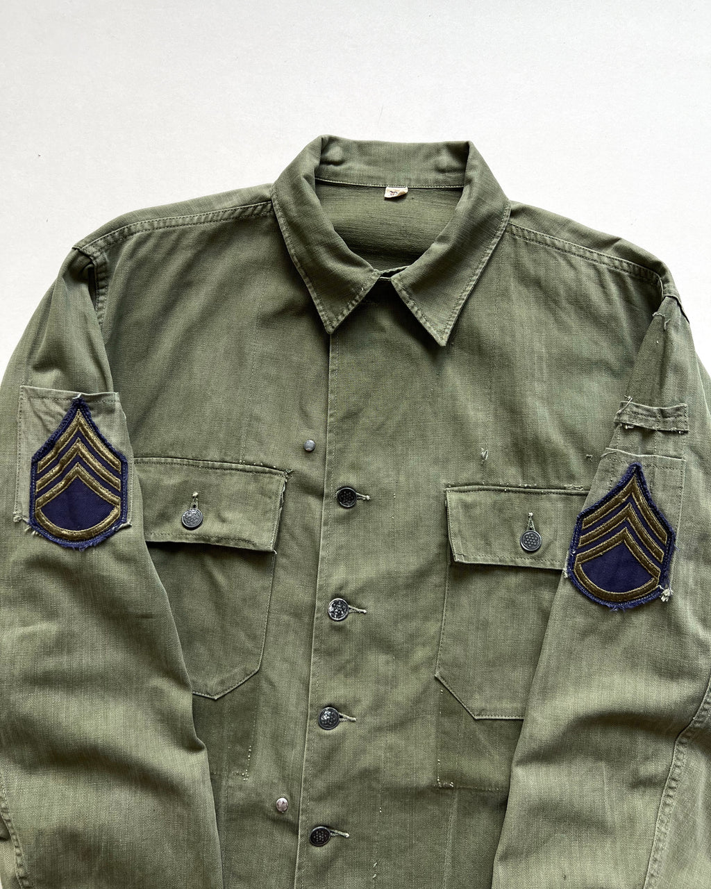 1940S US ARMY 13 STARS HBT SHIRT (M)