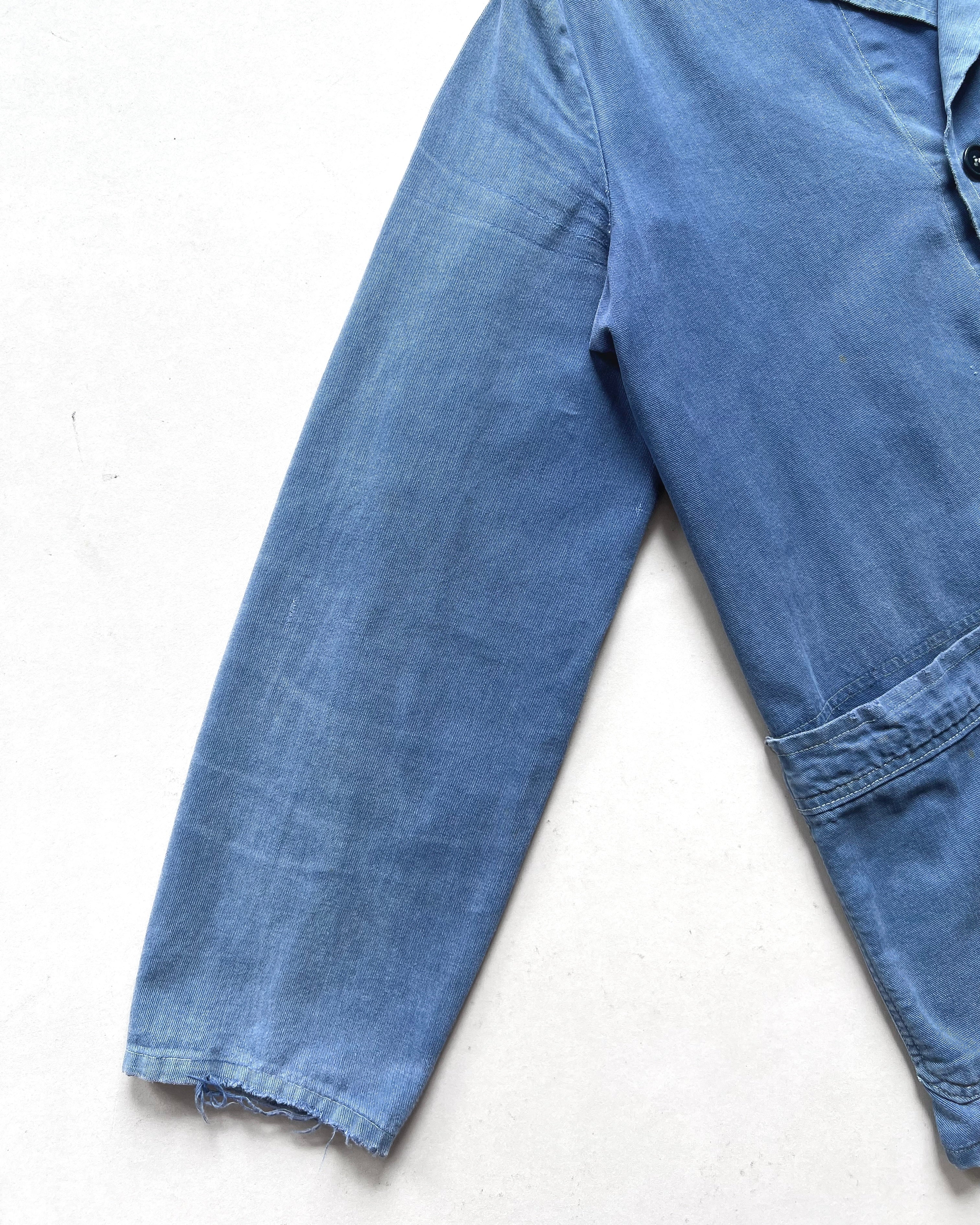 1950S FADED EUROPE DOUBLE BREAST WORK JACKET (L)