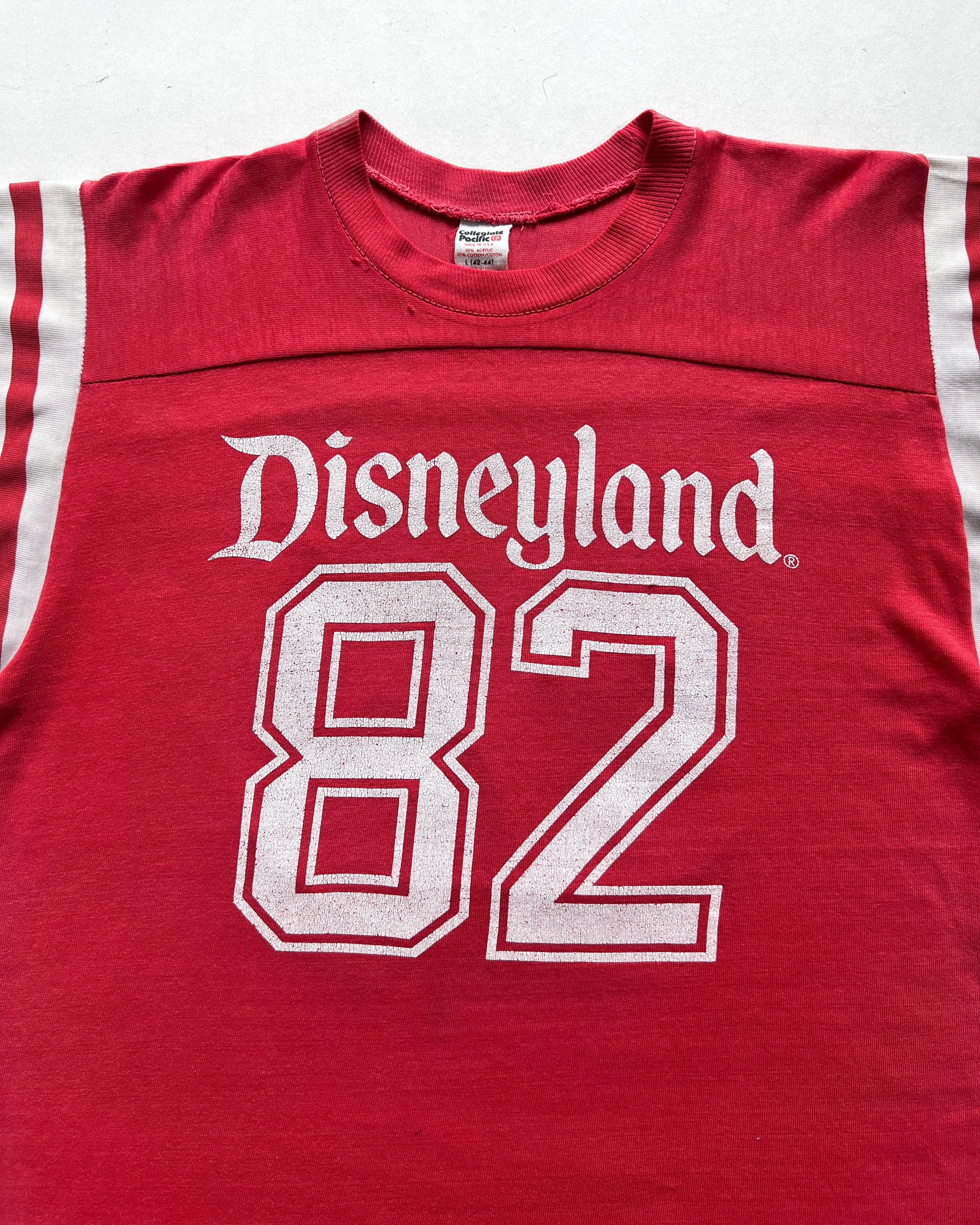1980S DISNEYLAND '82' FOOTBALL TEE (L)