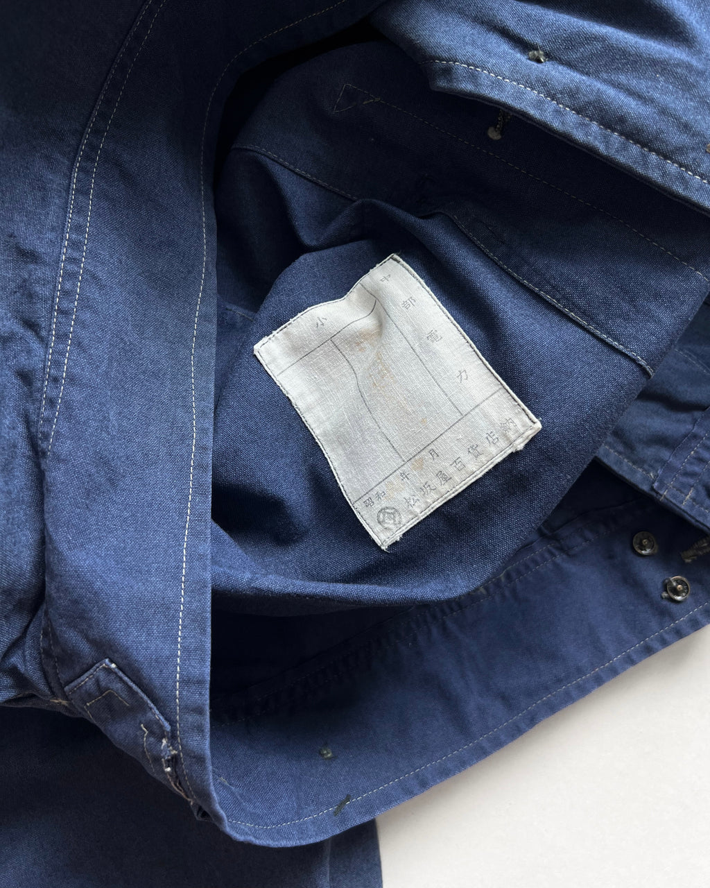 1960S FADED INDIGO JAPANESE WORK JACKET (M)