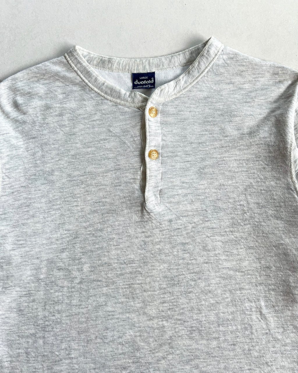 1980S DUOFOLD DOUBLE LAYER LONGSLEEVES INNER TEE (L)